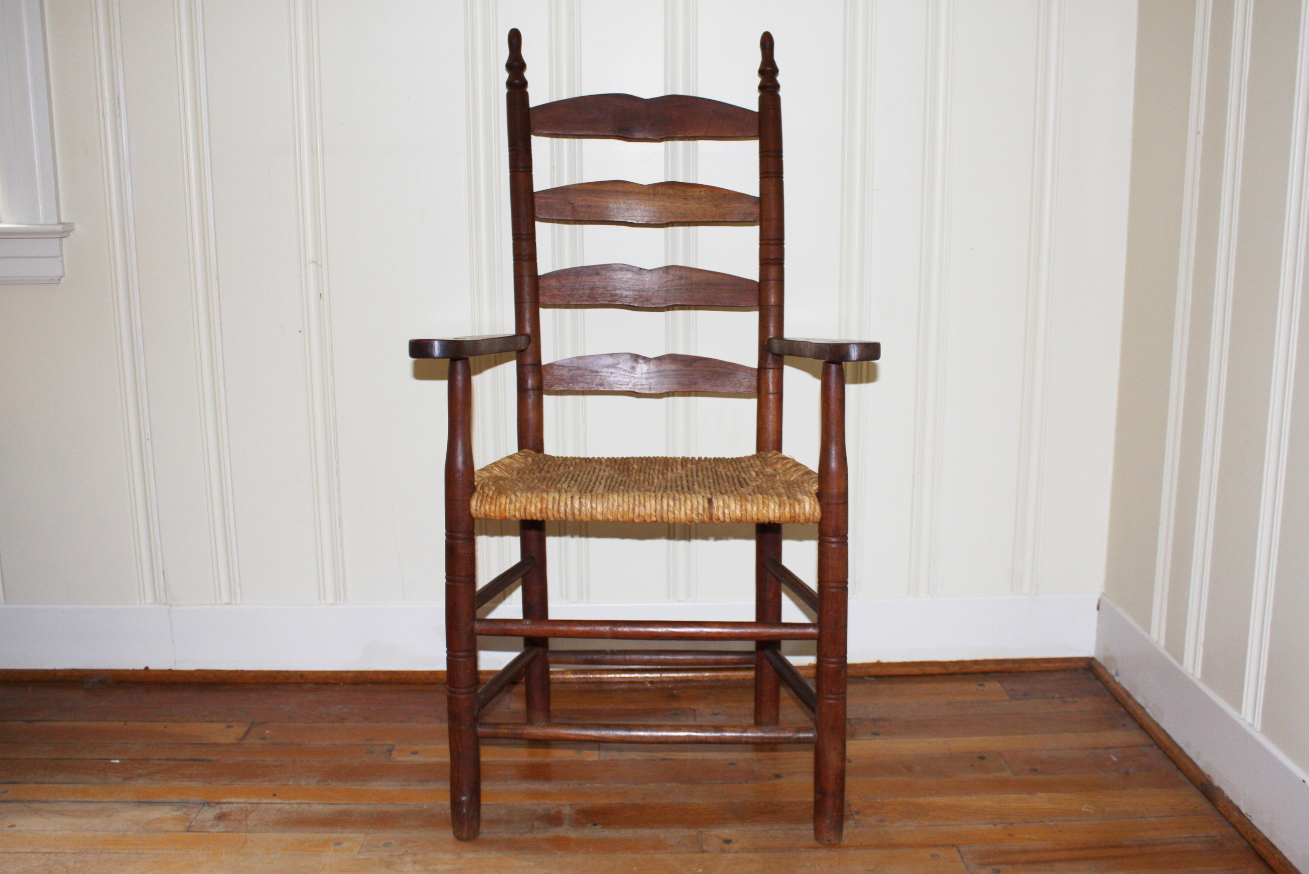 Set of Four Vintage Ladder Back Dining Chairs