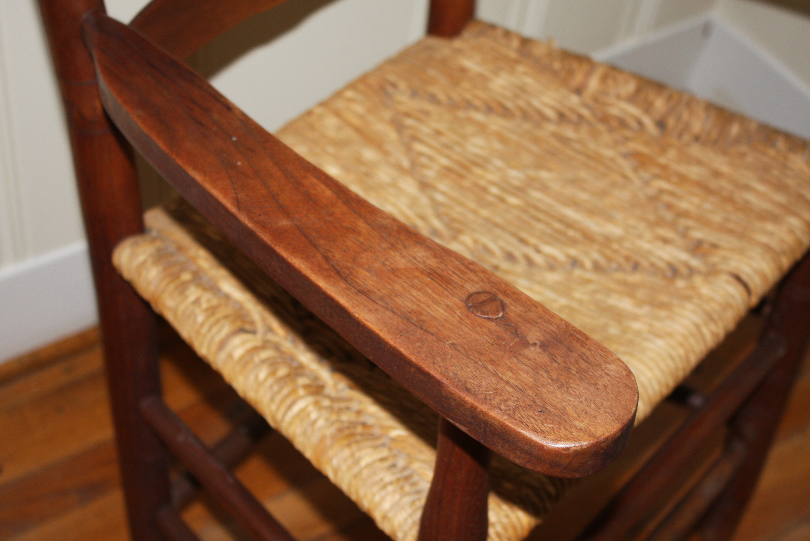 Set of Four Vintage Ladder Back Dining Chairs