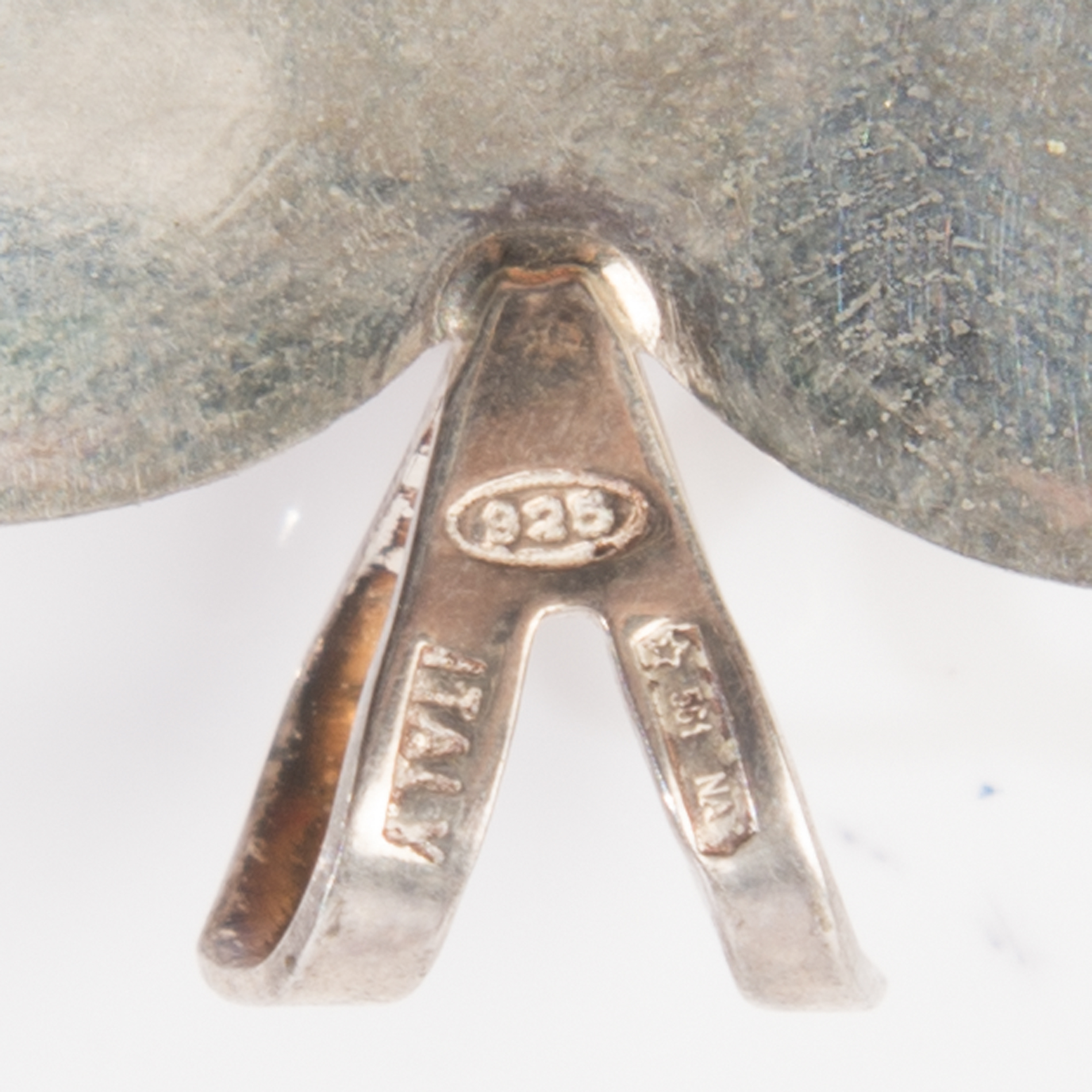 Sterling Silver Cameo Heart Pendant from Italy