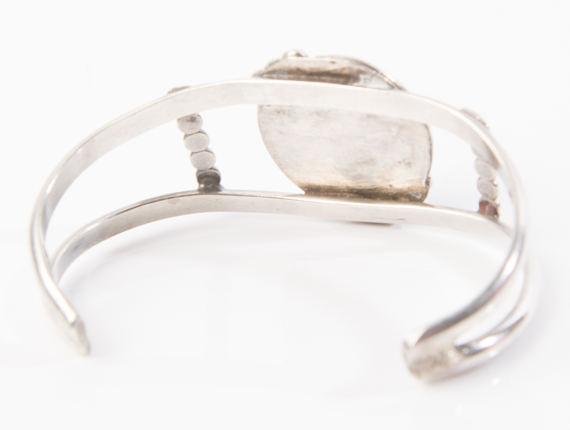 Sterling and Turquoise Native American Style Cuff Bracelet