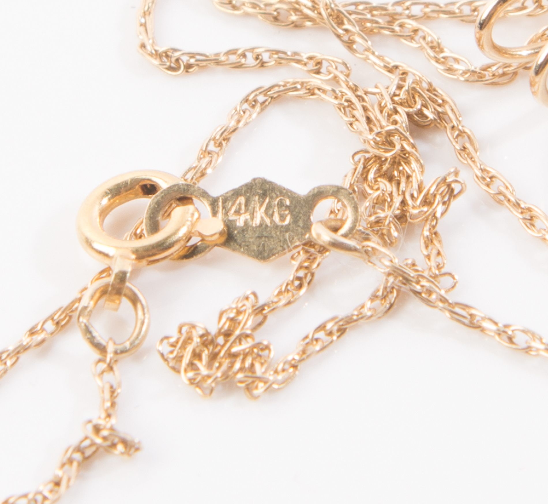 14K Yellow Gold Butterfly Pendant Necklace