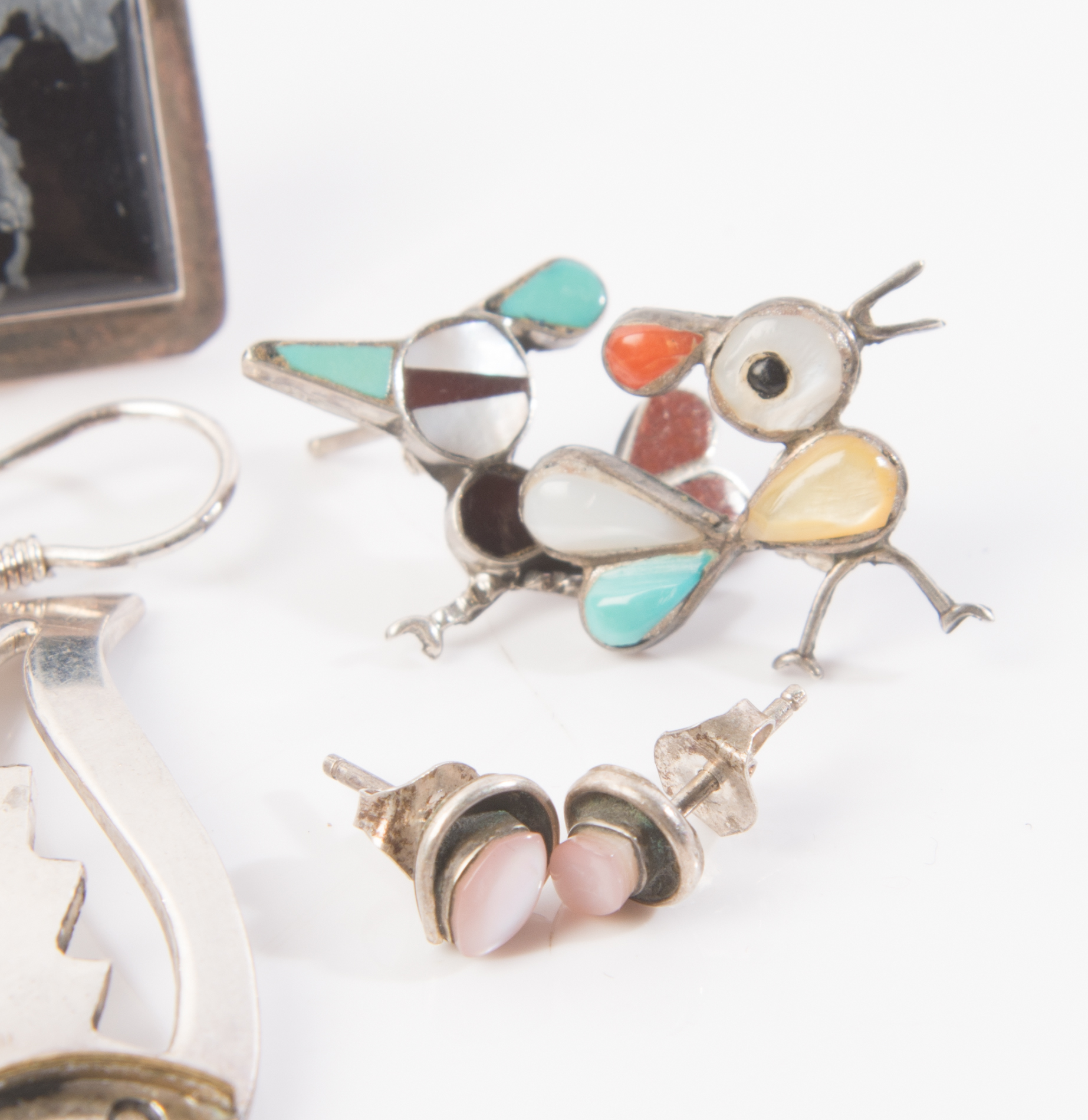 Sterling Silver Southwestern Style Earrings