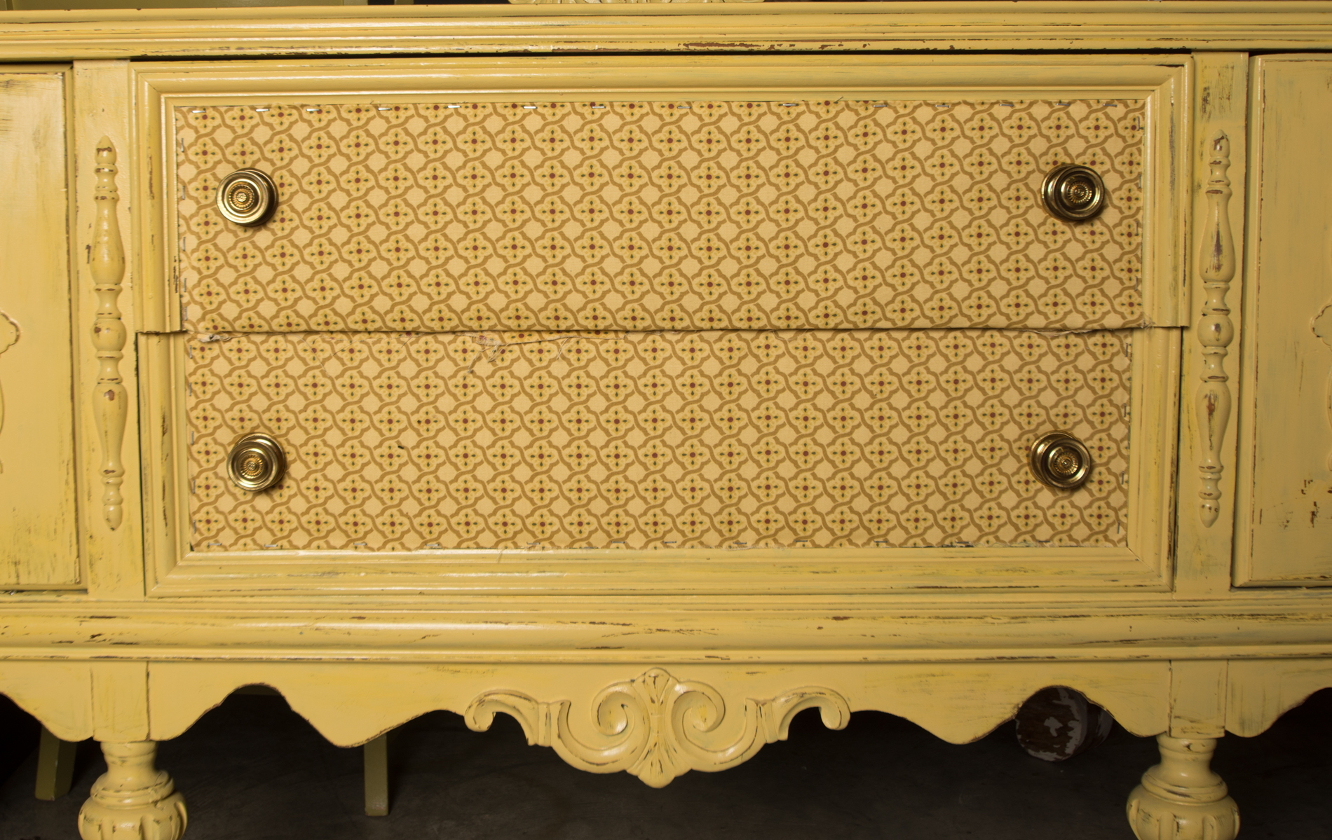 Vintage Jacobean Style Sideboard