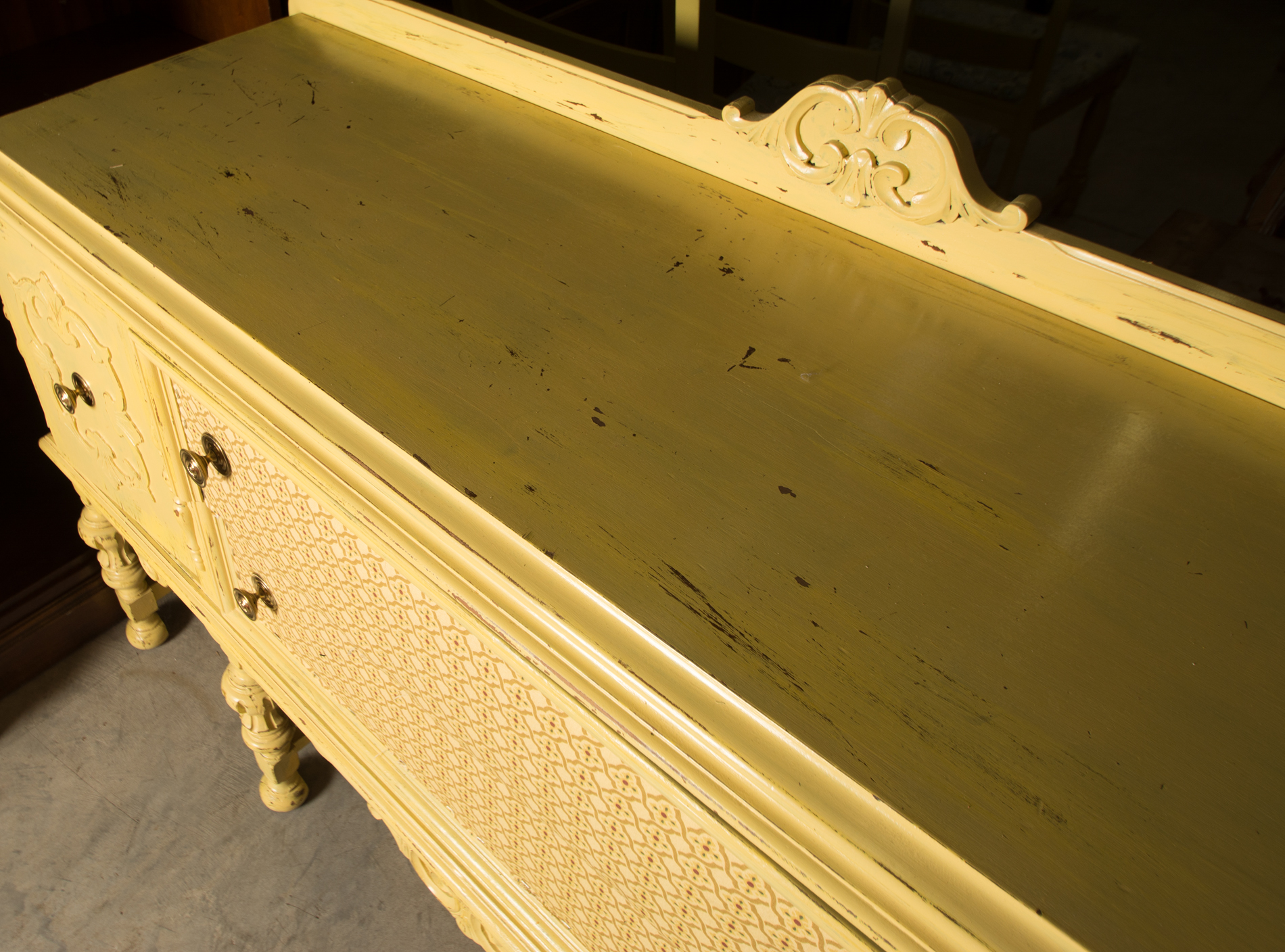 Vintage Jacobean Style Sideboard