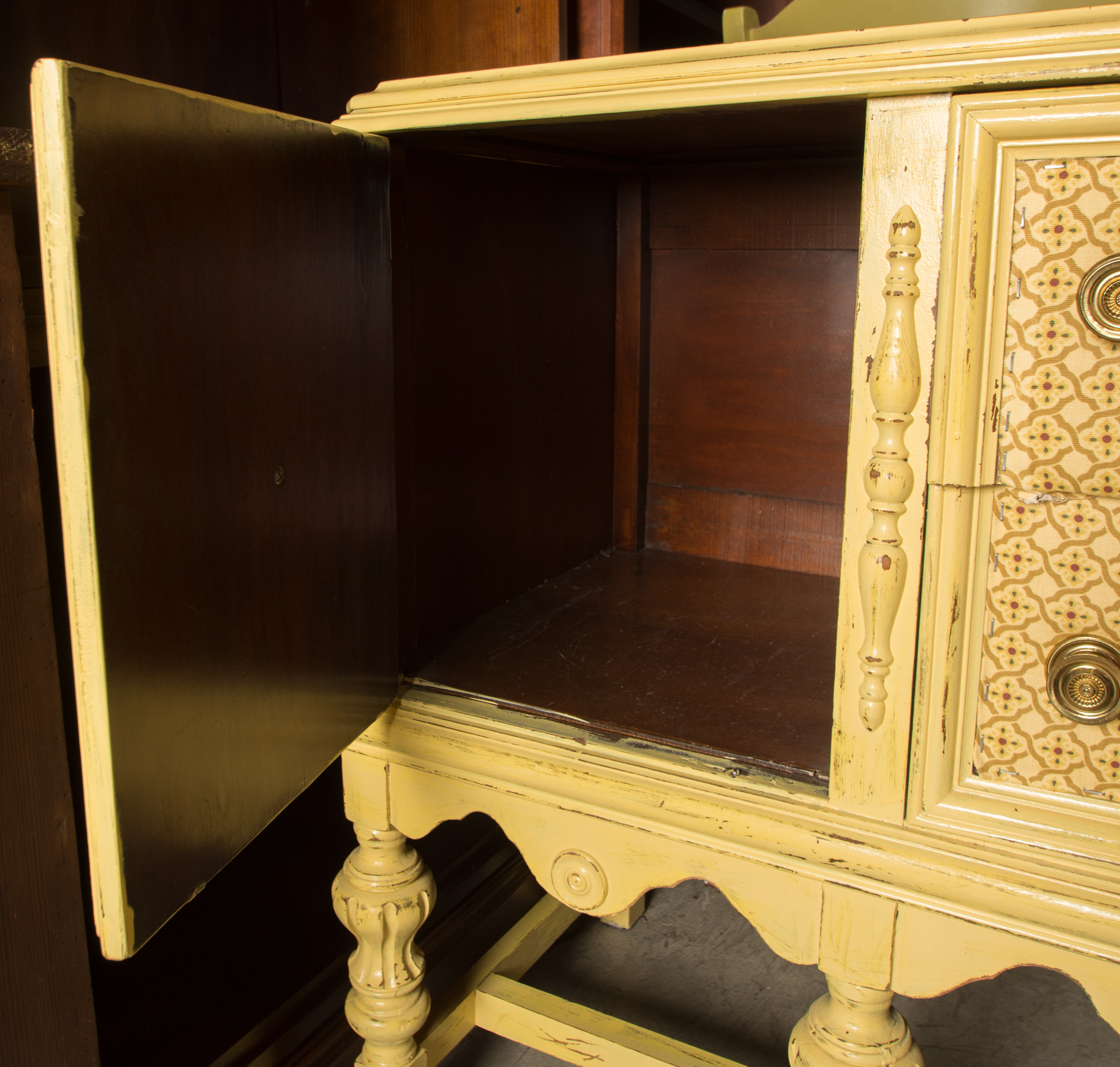 Vintage Jacobean Style Sideboard
