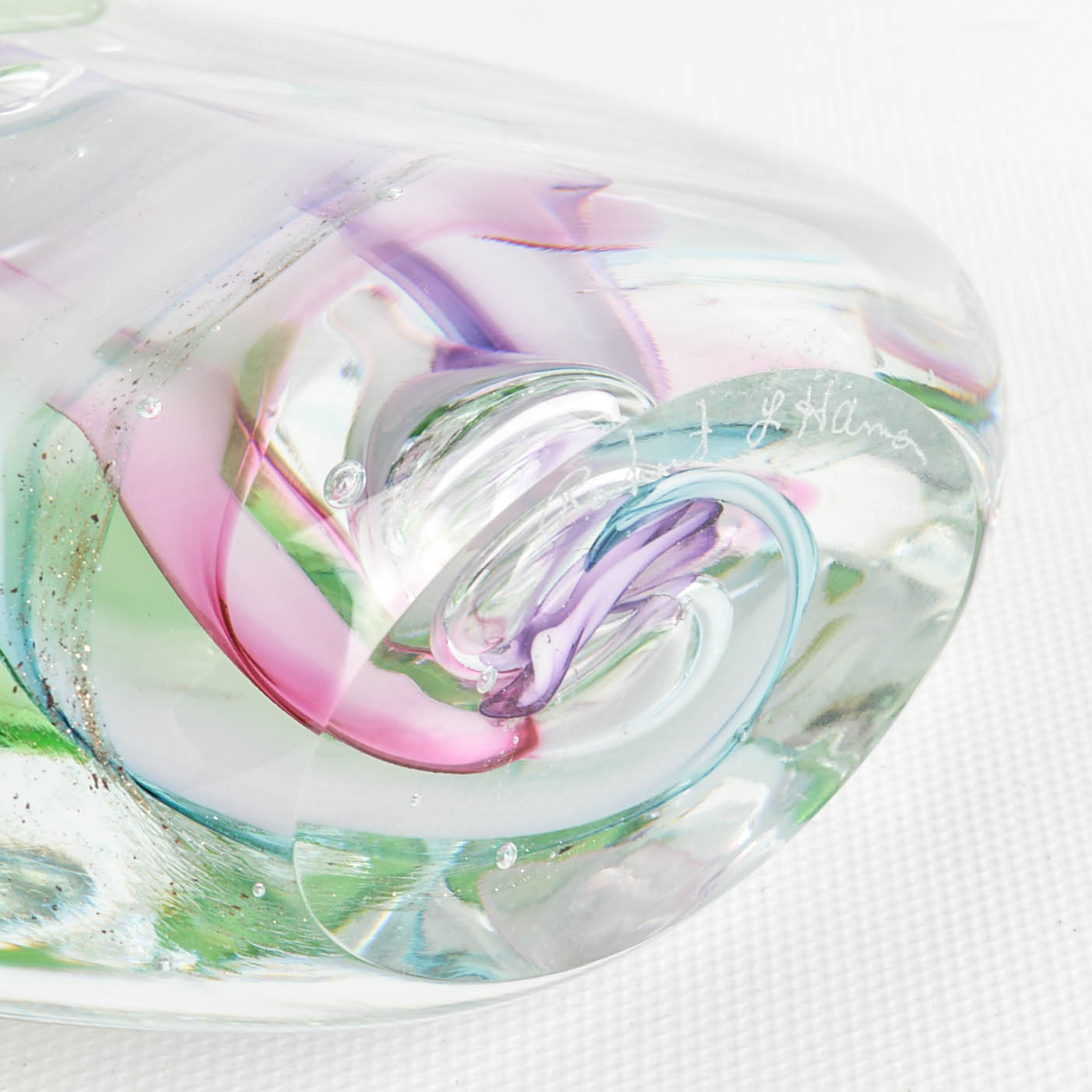 Robert L. Hamon Art Glass Vase