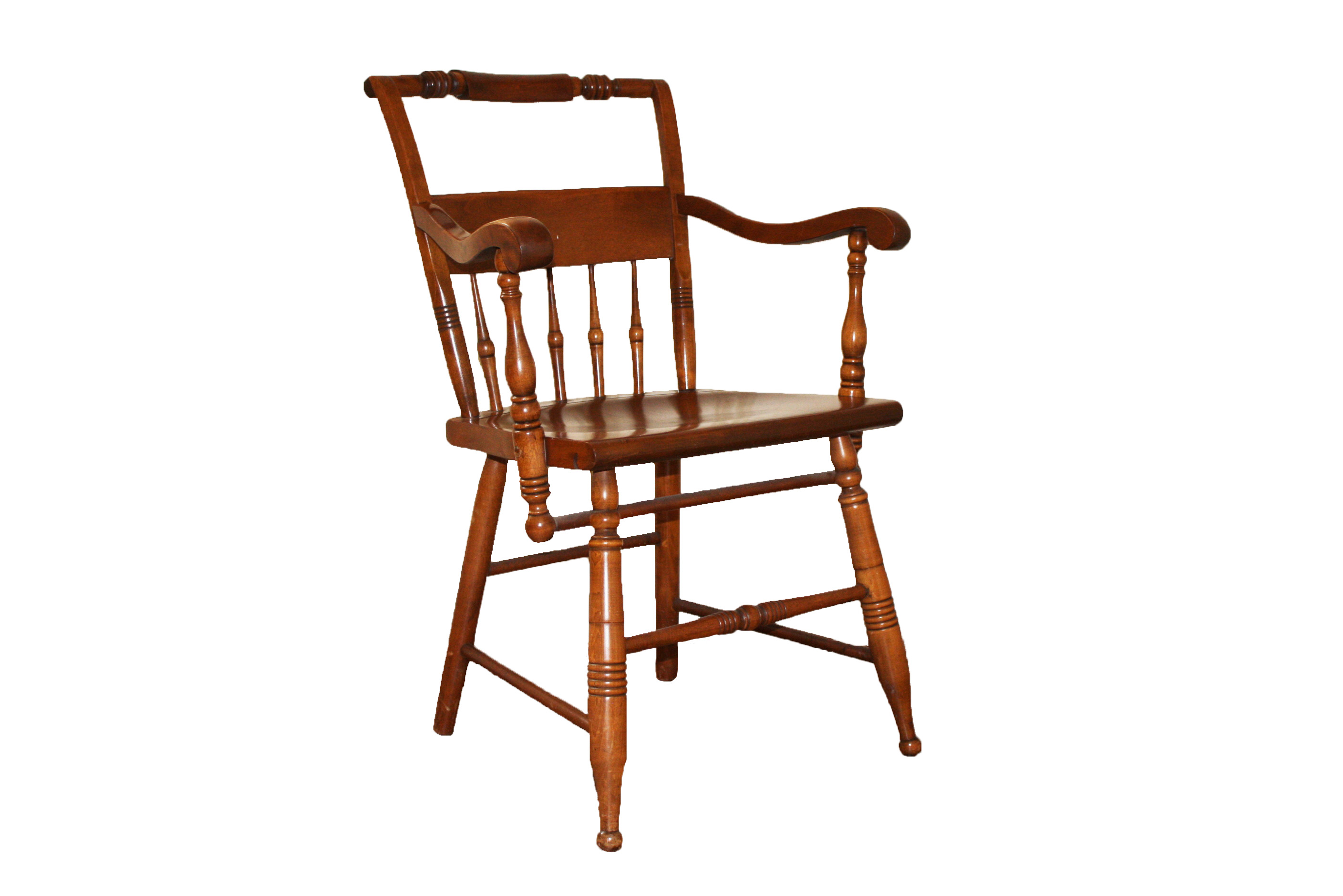 Vintage Butternut Arm Chair by S. Bent & Bros. Inc