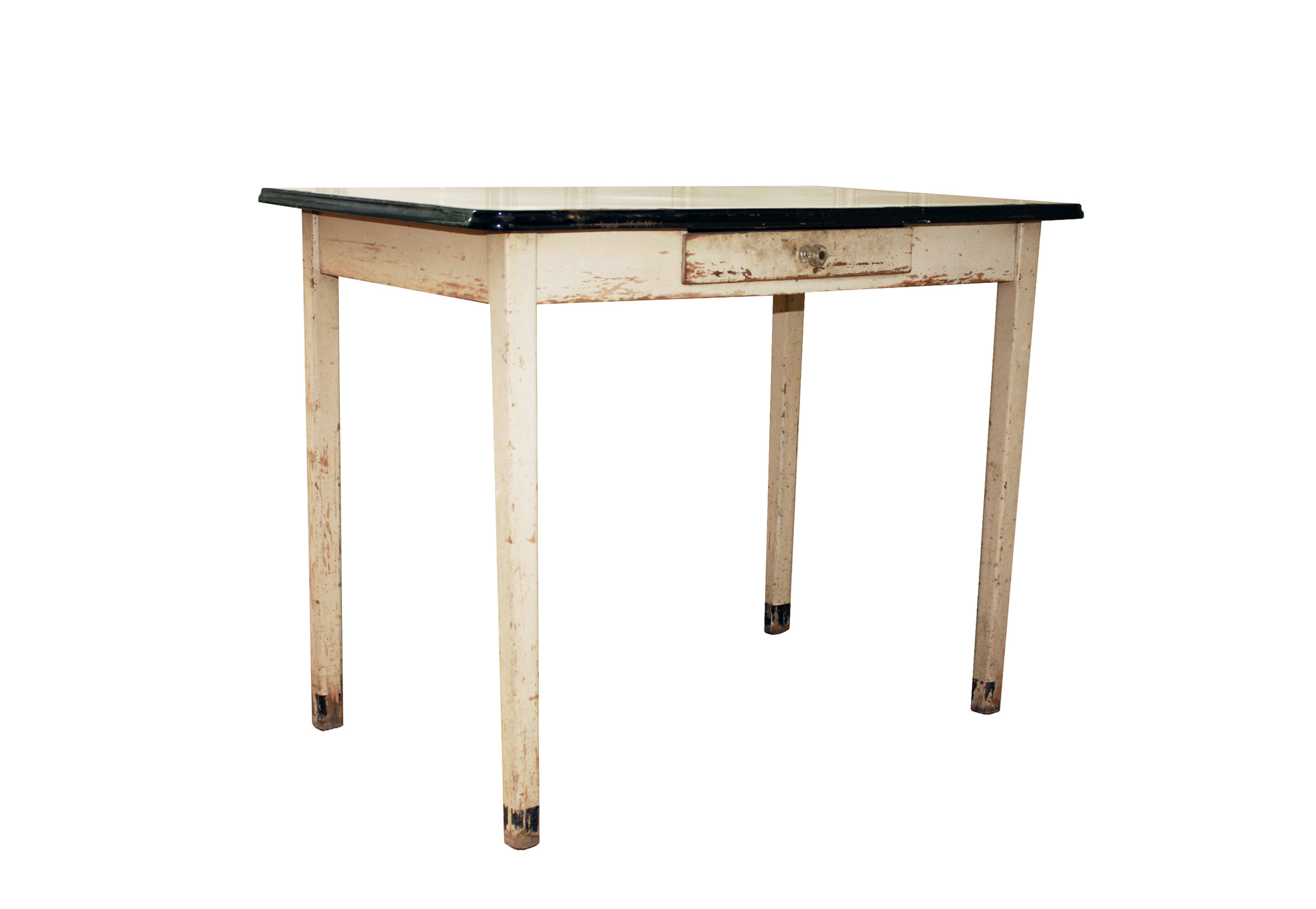 Vintage Metal Top Writing Desk