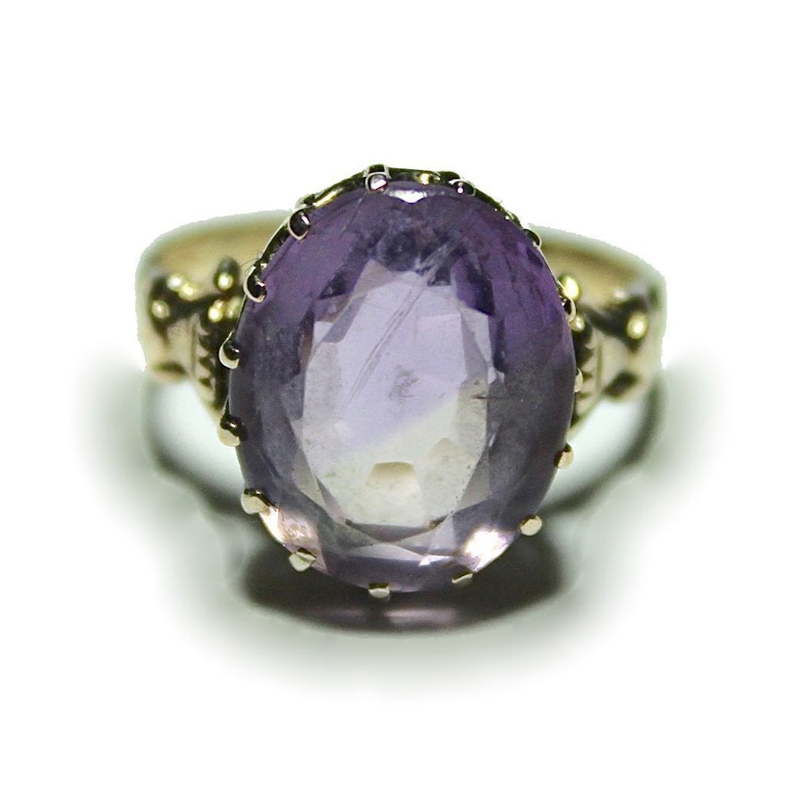 Amethyst 14K Gold Ring