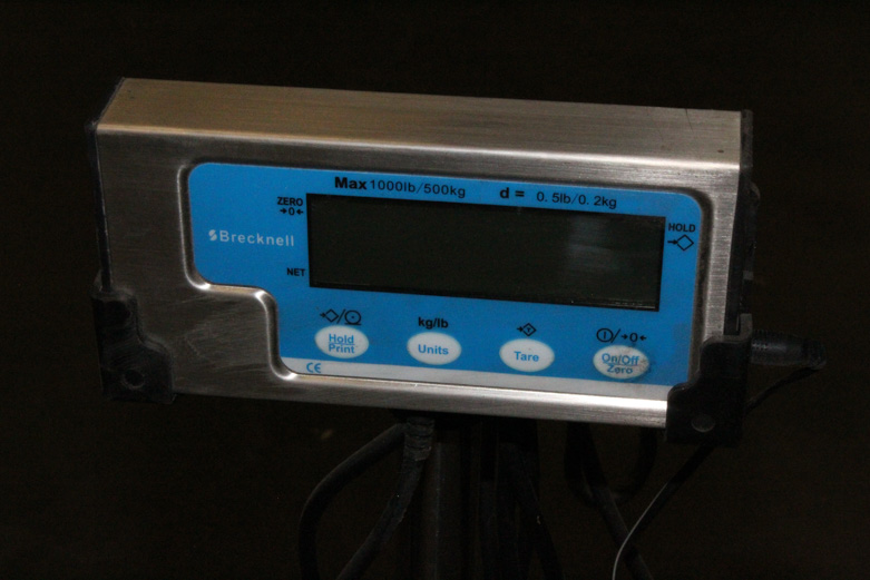 Brecknell PS1000 Digital Floor Scale with Indicator Stand