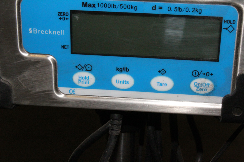 Brecknell PS1000 Digital Floor Scale with Indicator Stand