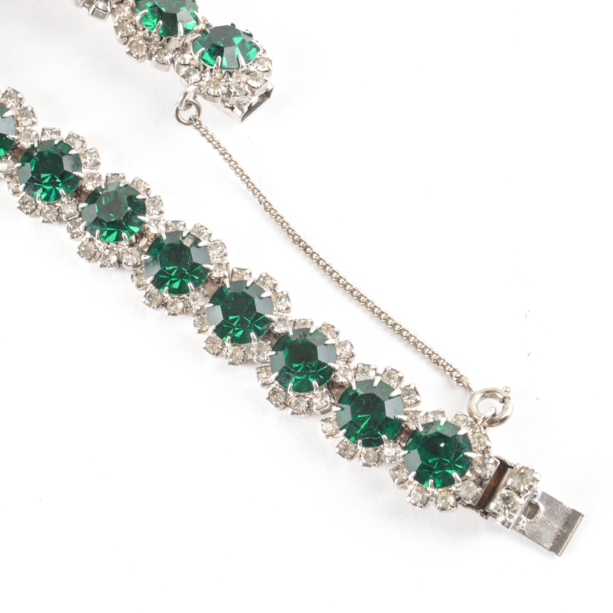 Vintage Kramer of NY Rhinestone Necklace and Bracelet