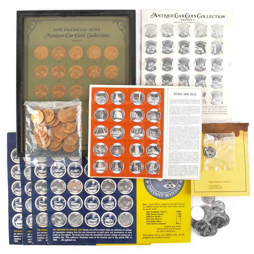 Franklin Mint Antique Car Coin Collection