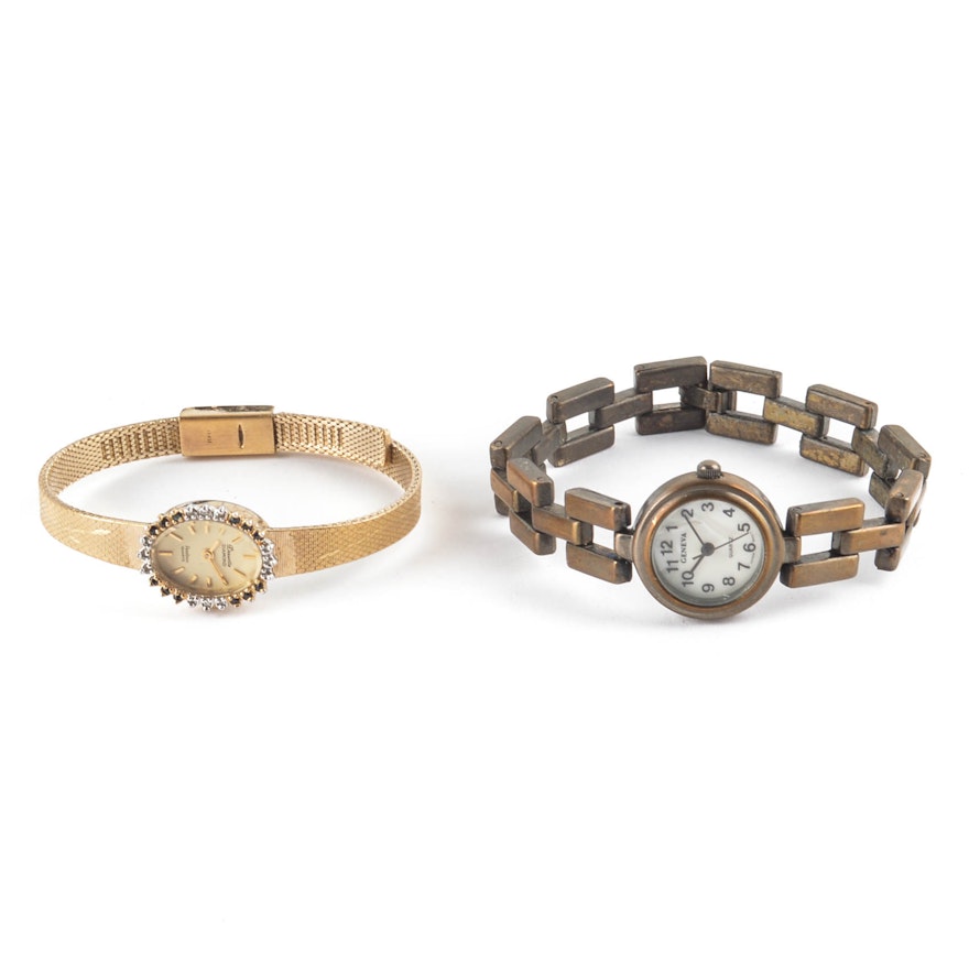 Deauville Diamond and Geneva Quartz Wristwatches