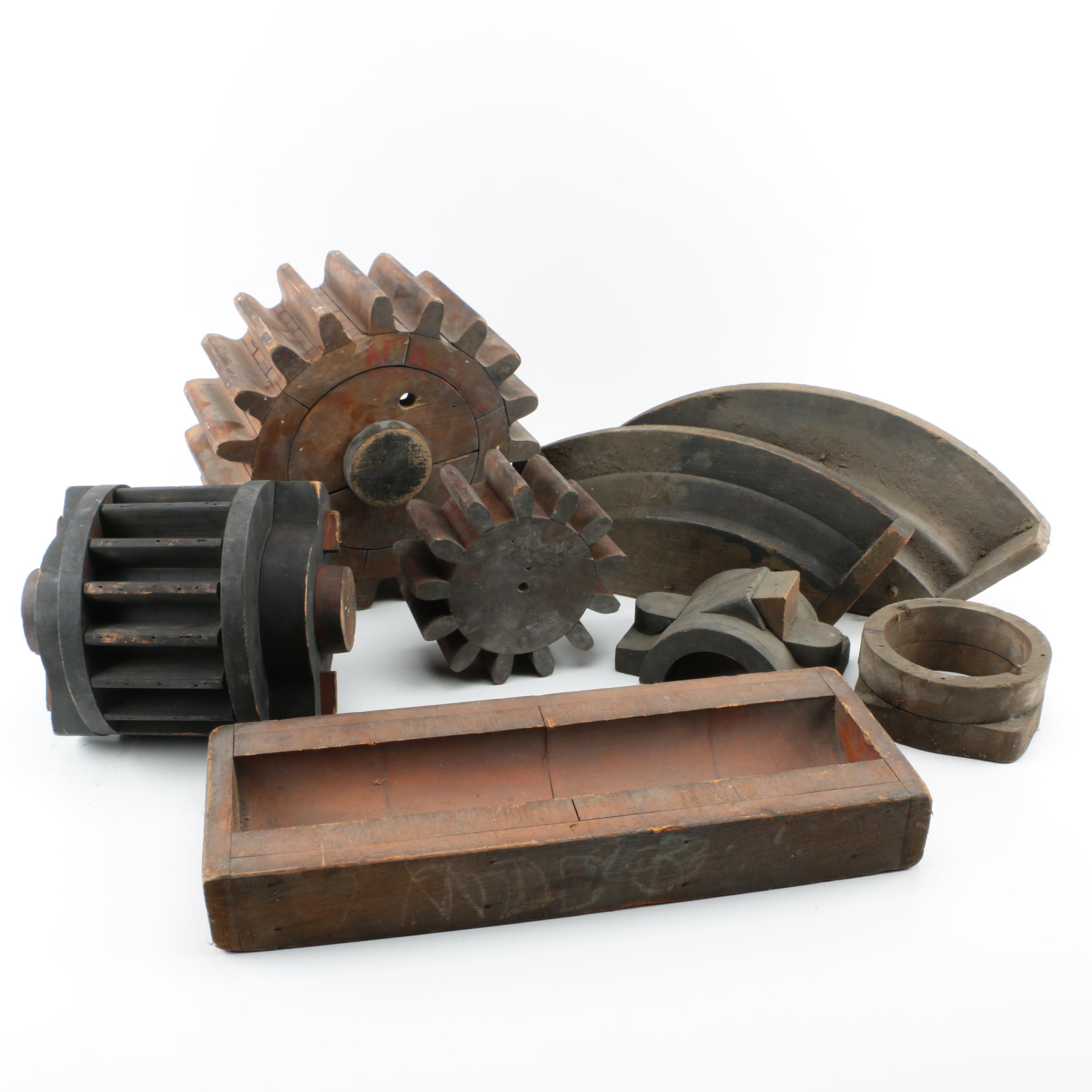 Antique Wooden Gears