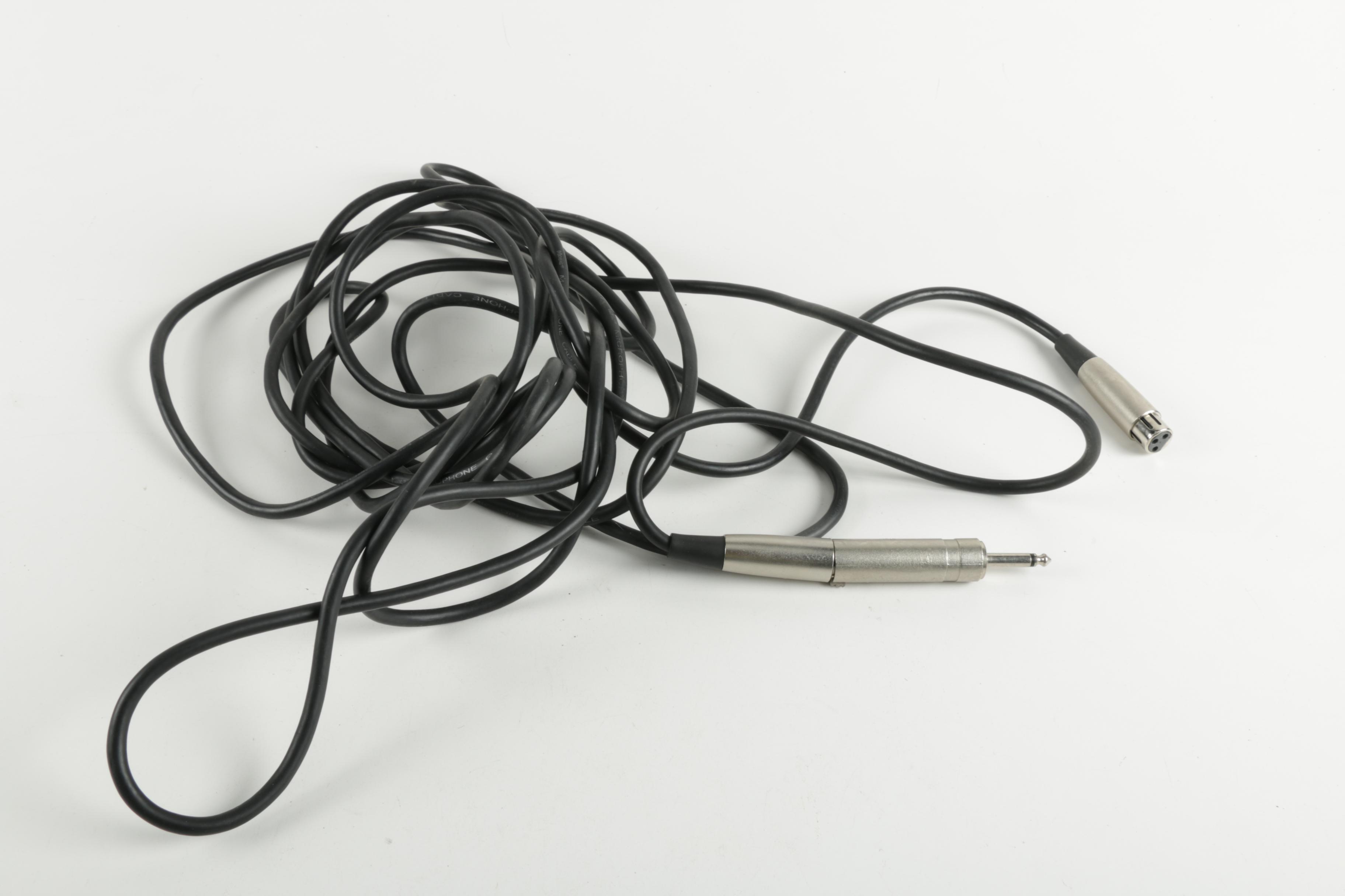 Shure SM58 Microphone and Cables
