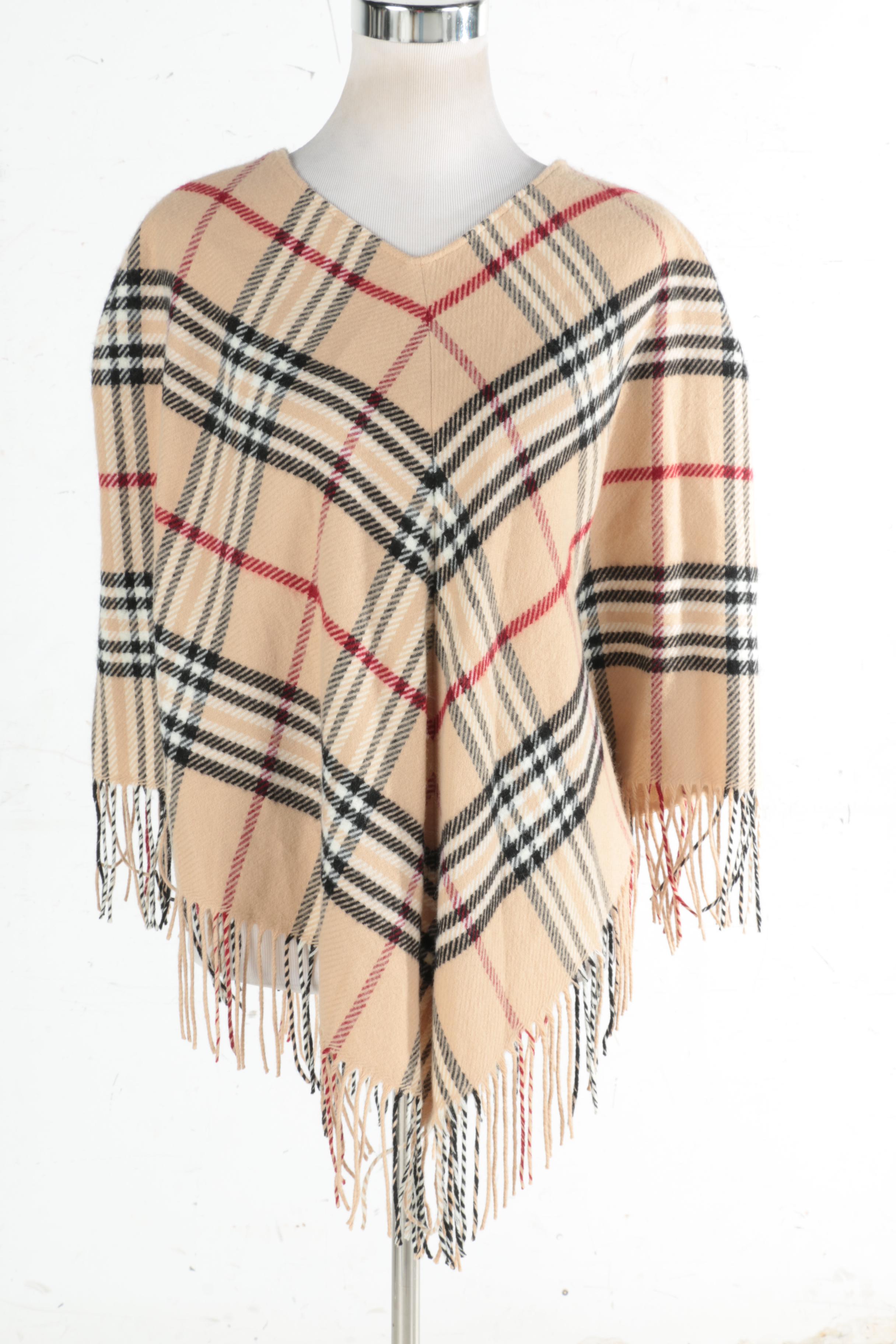 Plaid Scarf and Poncho Featuring Lord & Taylor