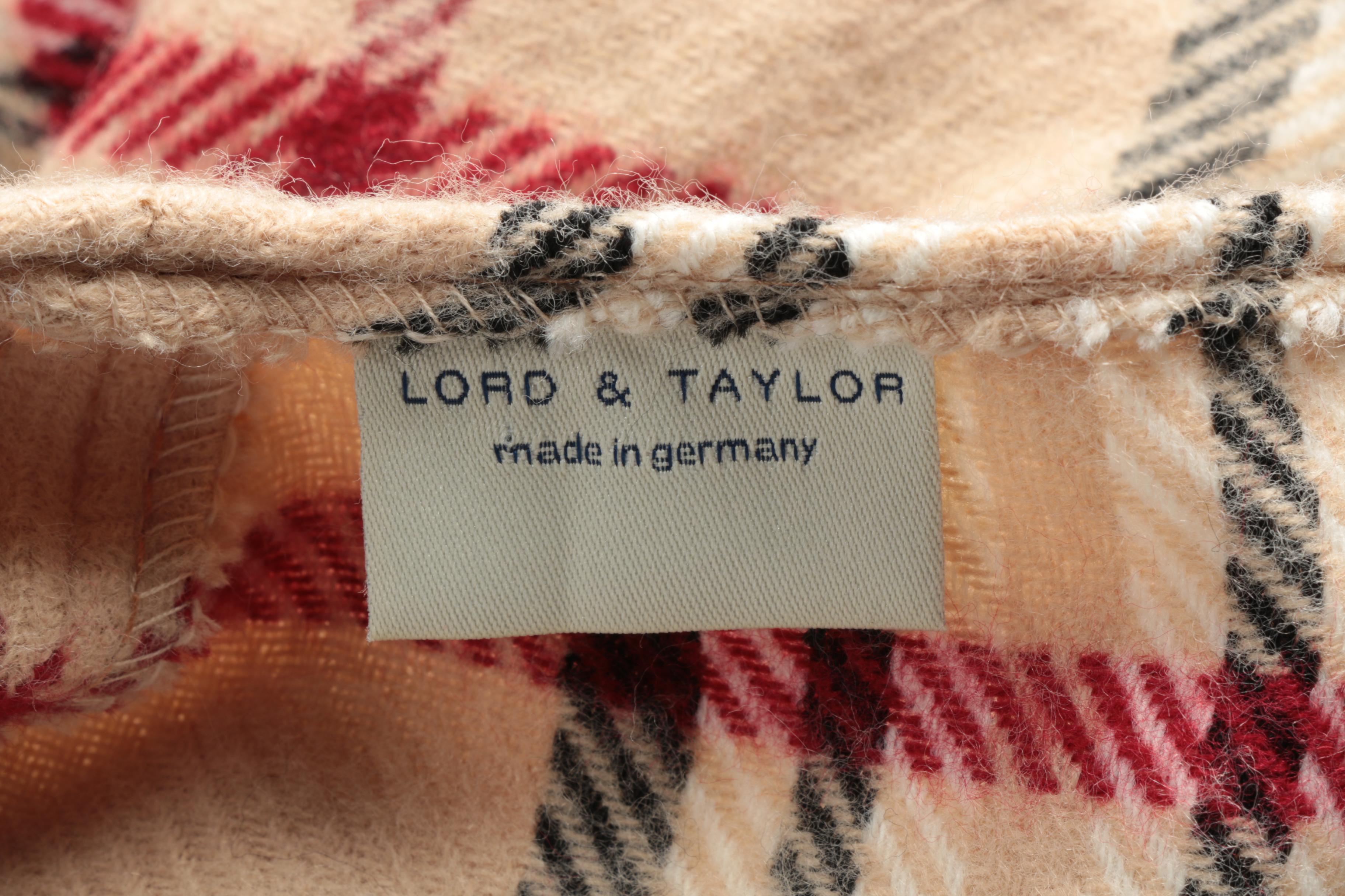 Plaid Scarf and Poncho Featuring Lord & Taylor