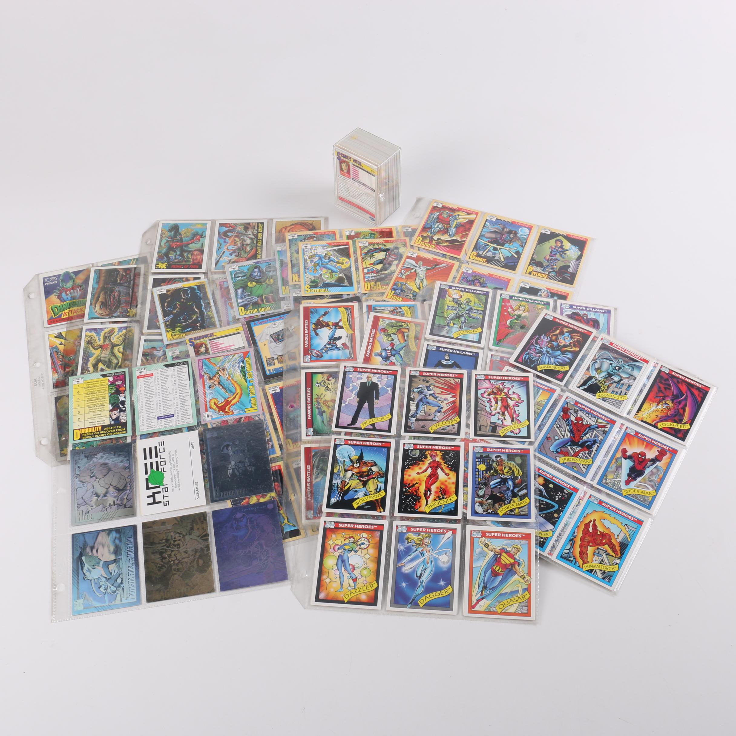 Collection of Marvel Universe Trading Cards