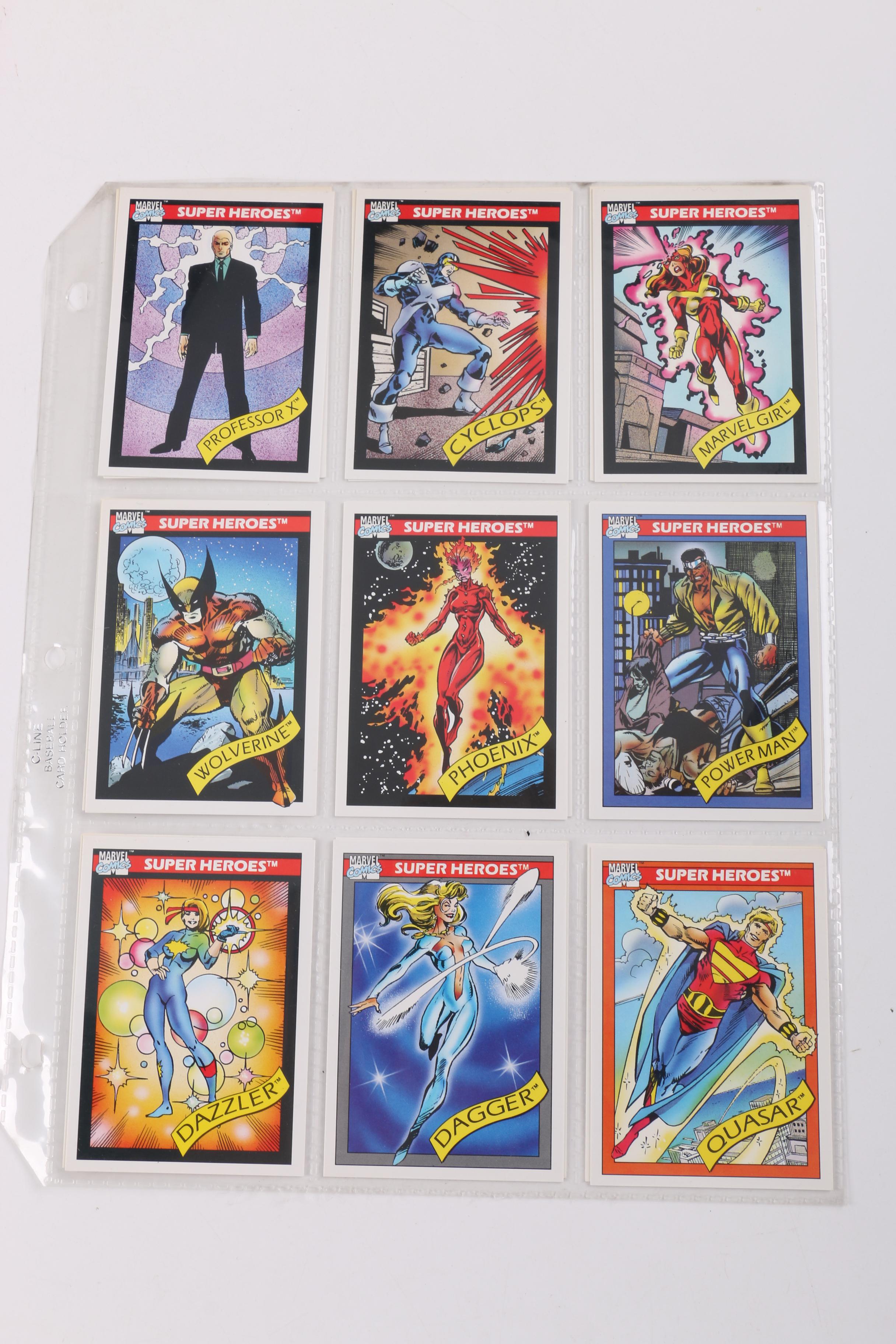 Collection of Marvel Universe Trading Cards