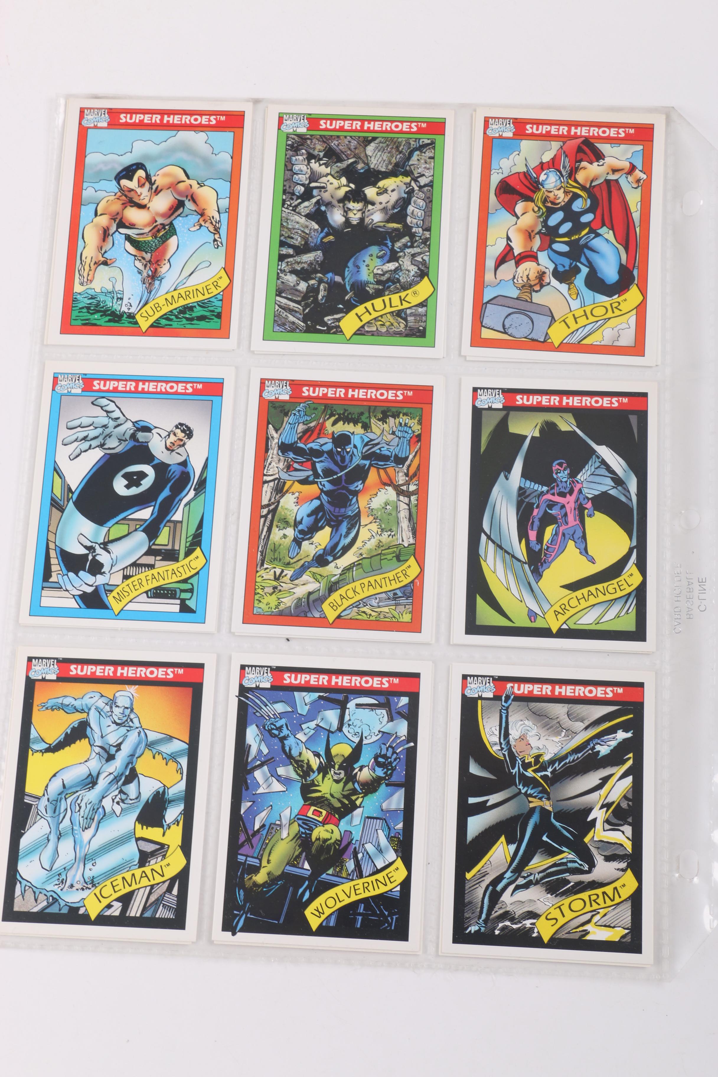 Collection of Marvel Universe Trading Cards