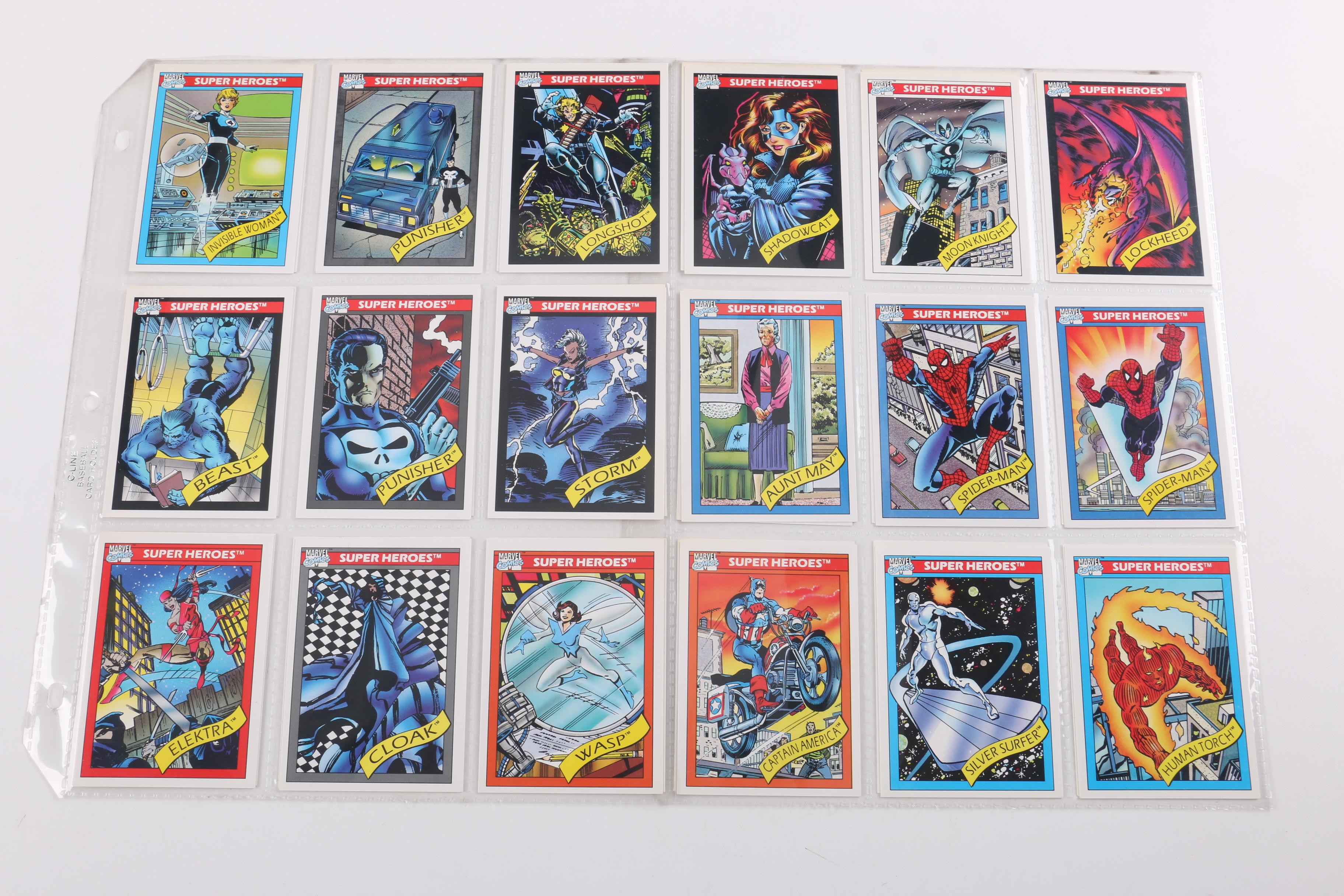 Collection of Marvel Universe Trading Cards