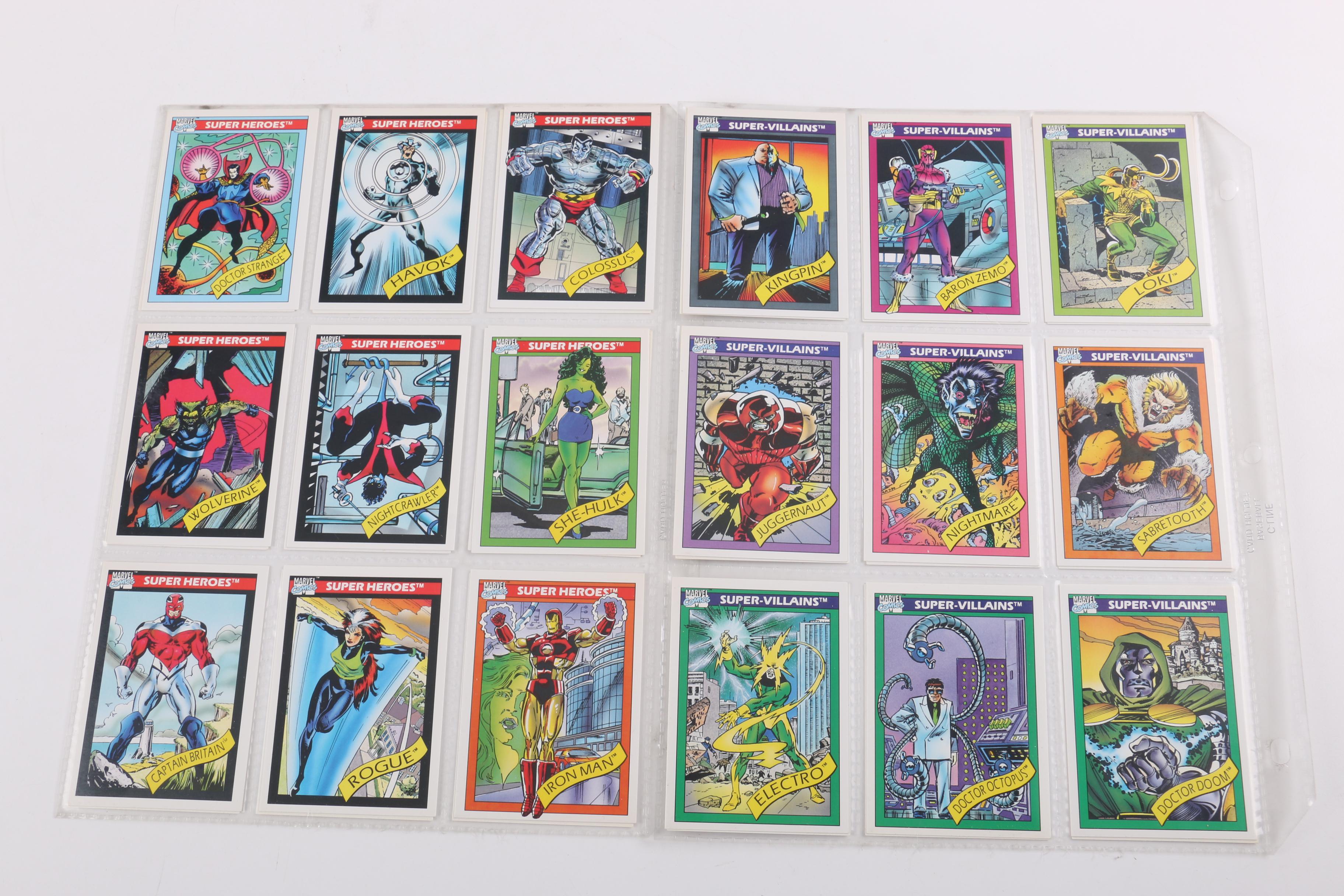 Collection of Marvel Universe Trading Cards