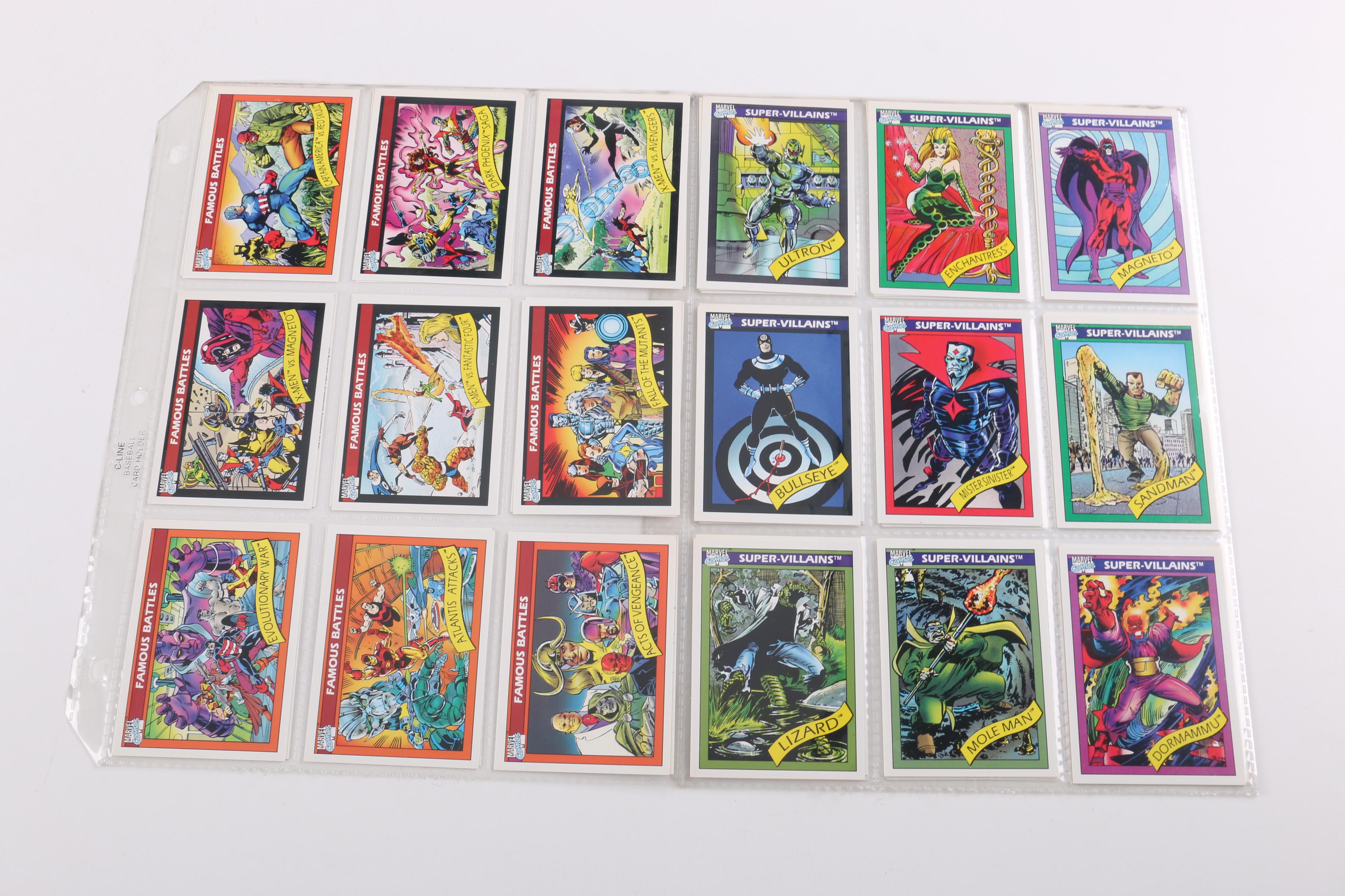 Collection of Marvel Universe Trading Cards