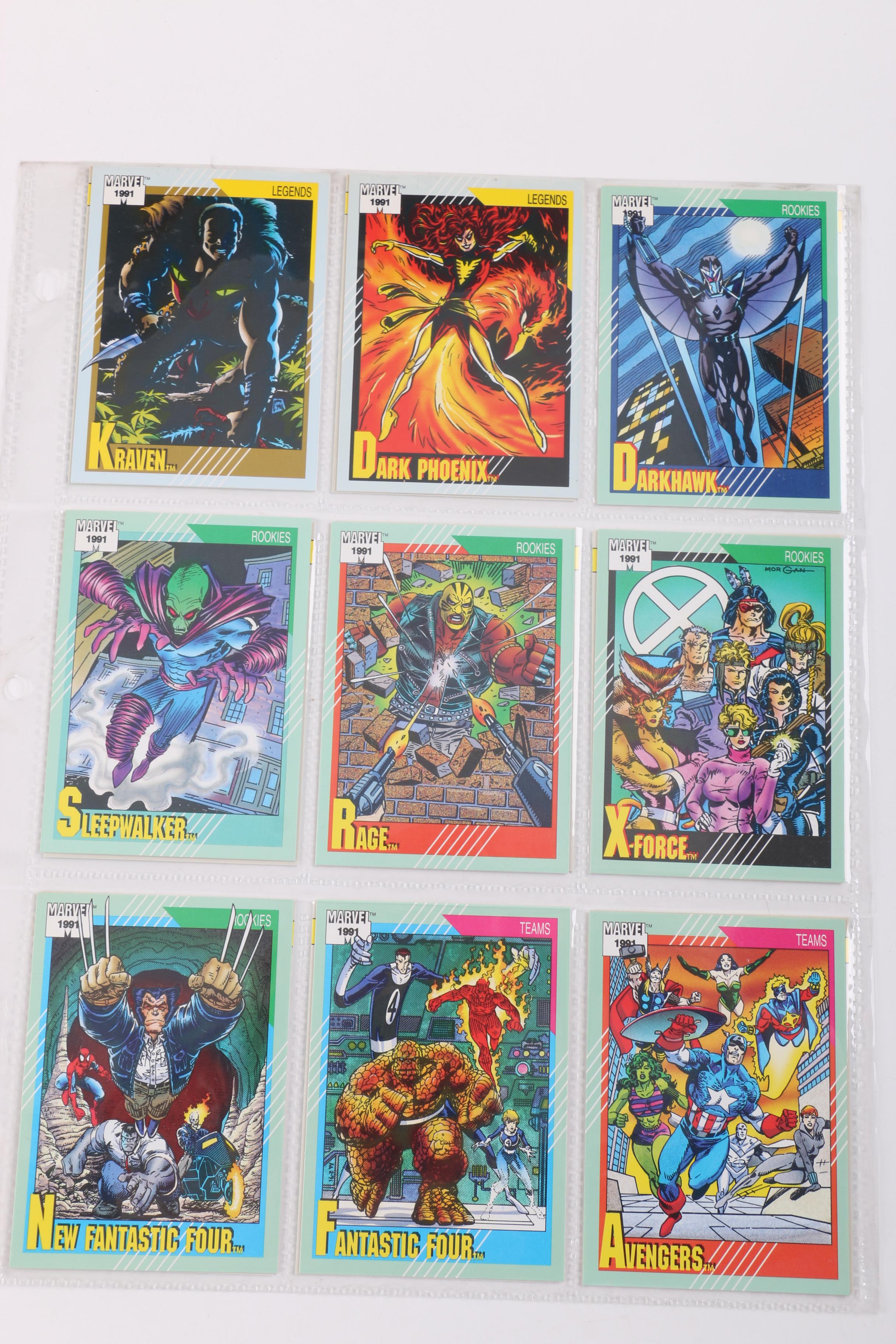 Collection of Marvel Universe Trading Cards