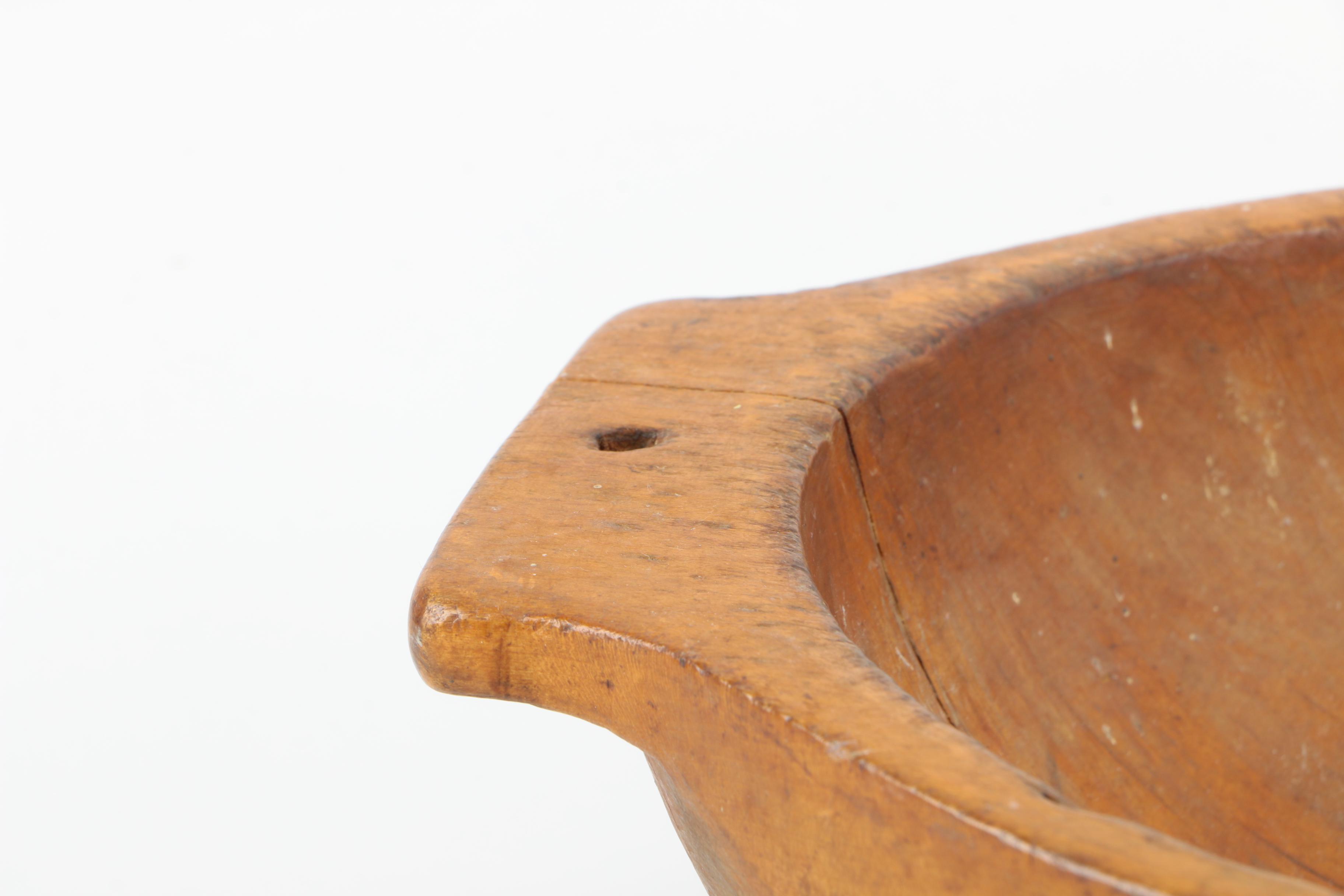 Decorative Wooden Dual Handled Oval Tray