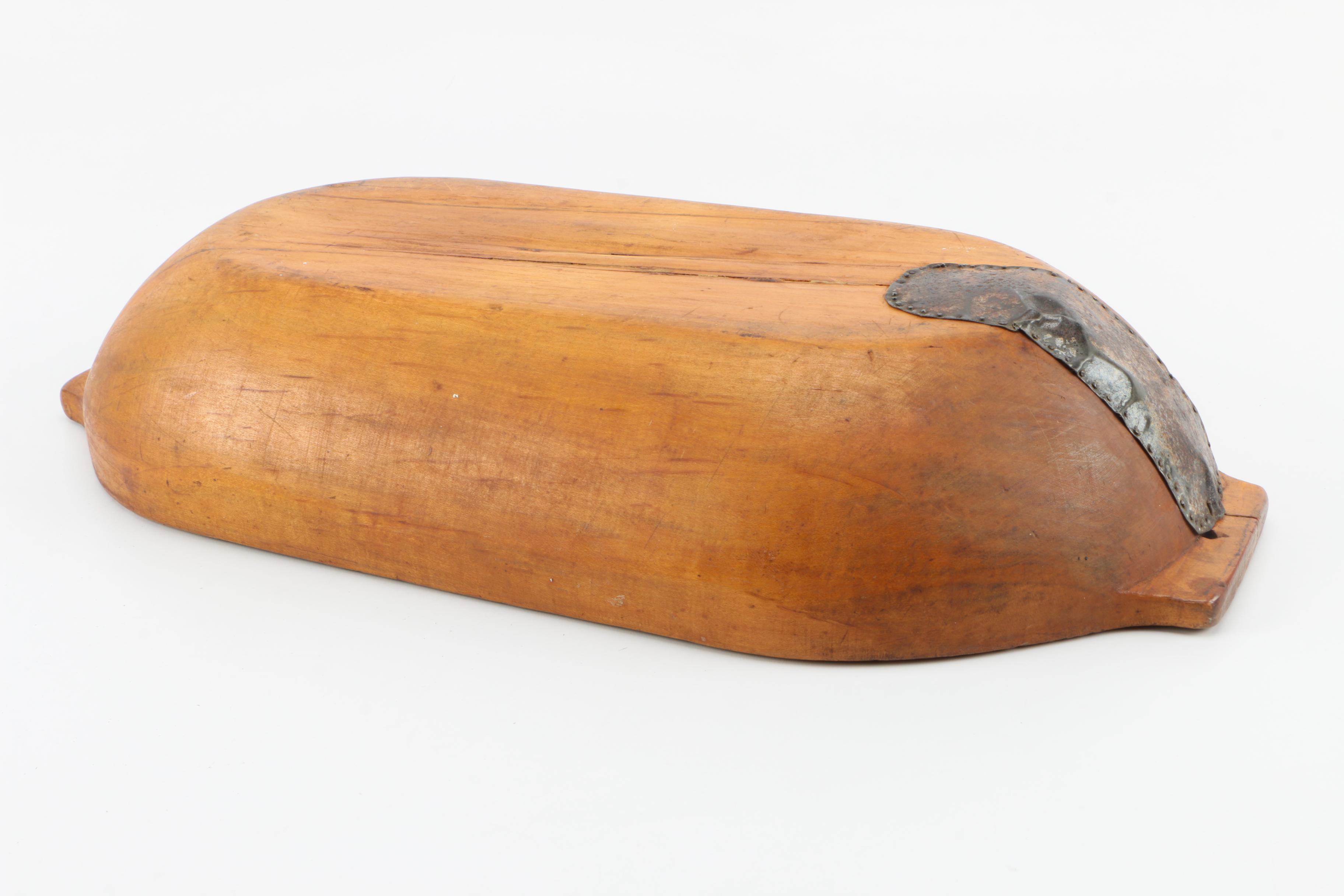 Decorative Wooden Dual Handled Oval Tray