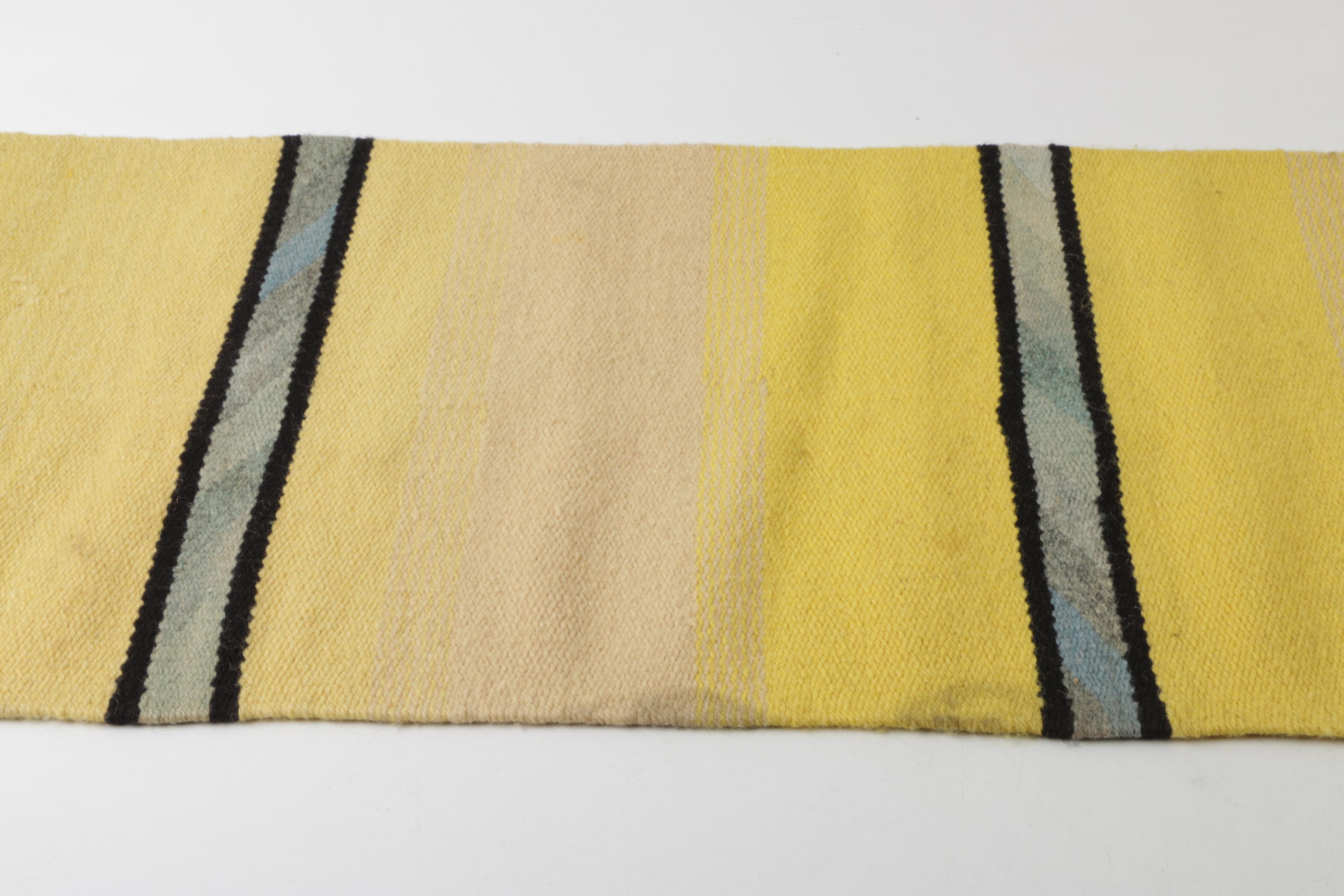 Handwoven Runner and Hand-Made Frond Basket