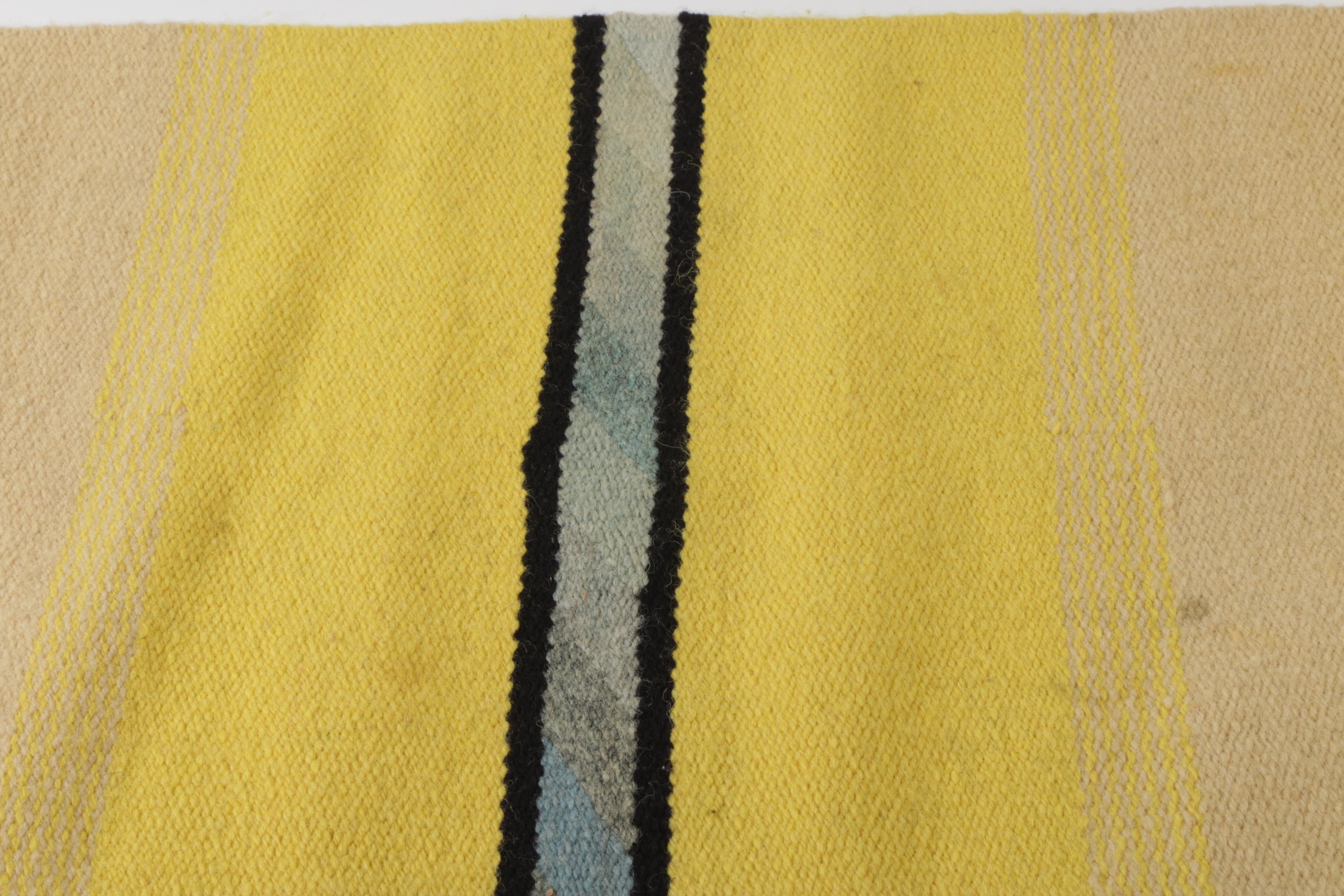 Handwoven Runner and Hand-Made Frond Basket