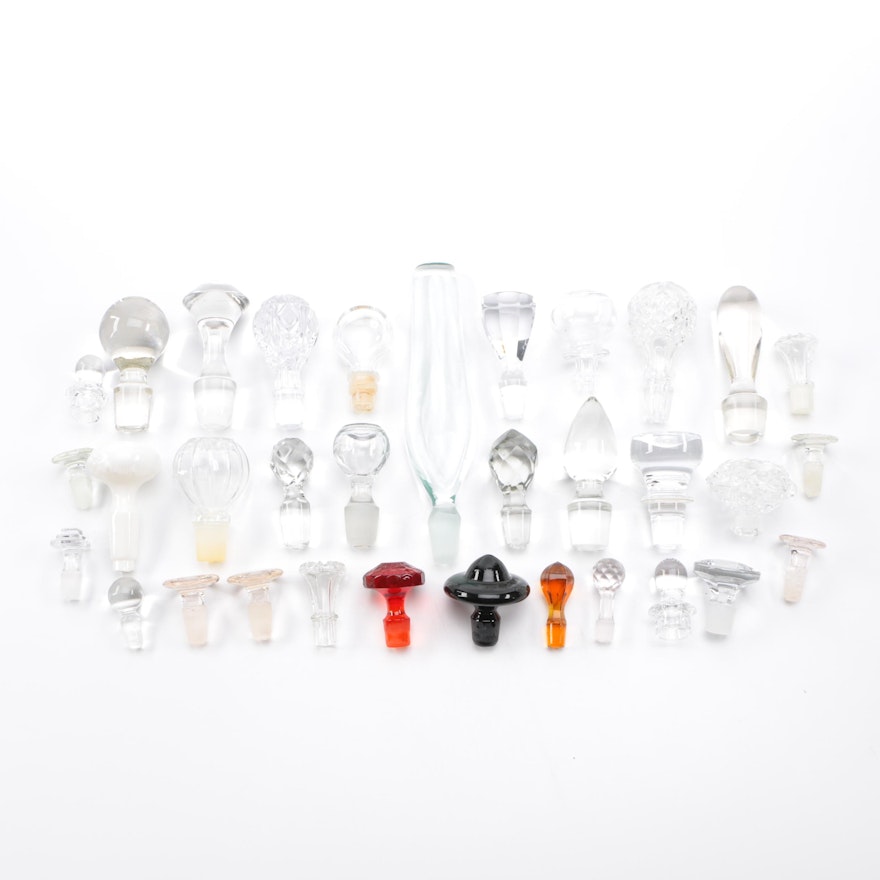Collection of Glass Decanter Stoppers