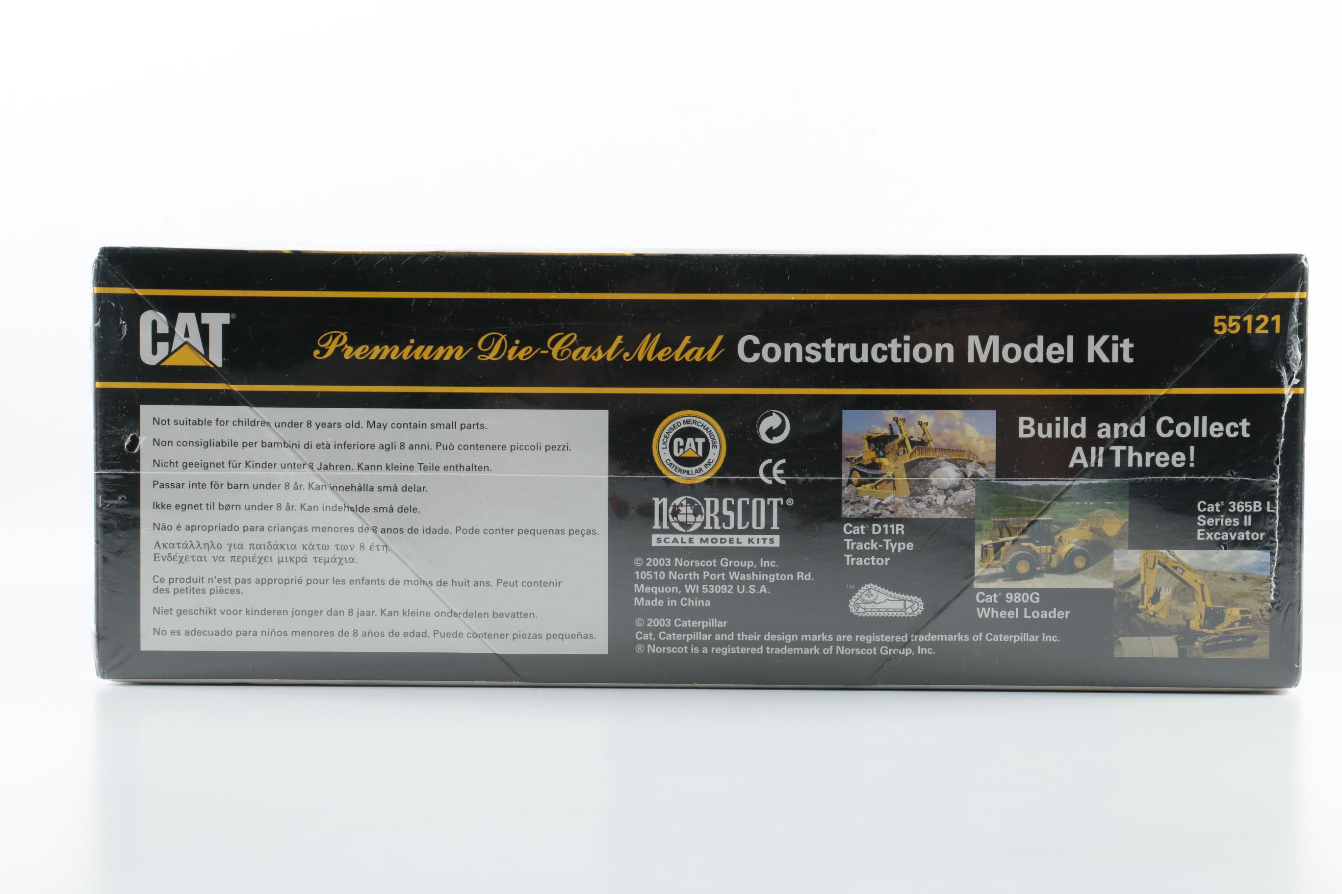 Set of Three CAT Die Cast Construction Vehicles