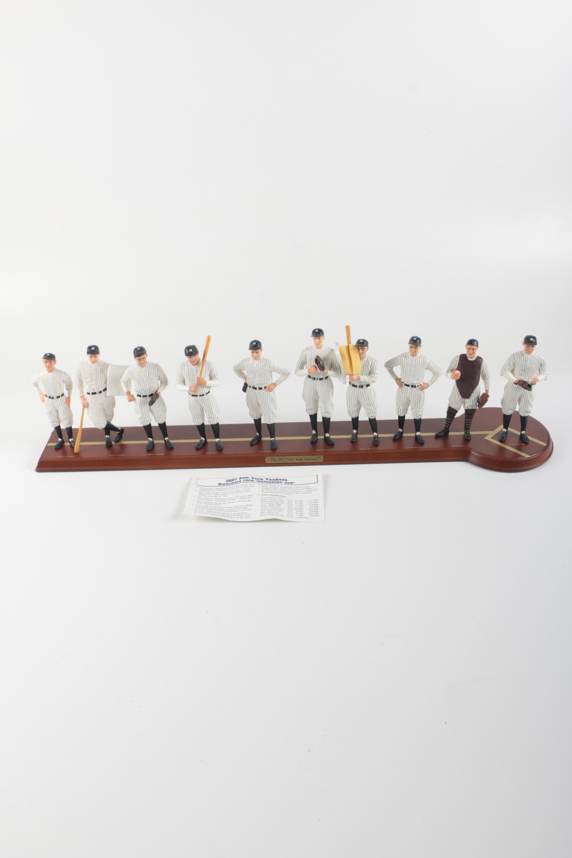 Danbury Mint 1927 New York Yankees "Murderers' Row" Figurine Set