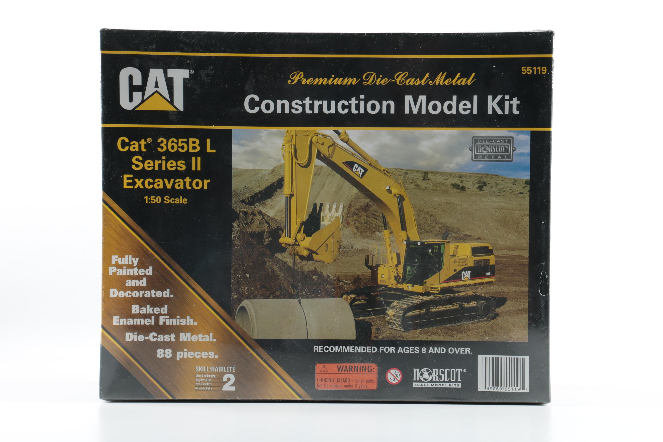 Set of Three CAT Die Cast Construction Vehicles
