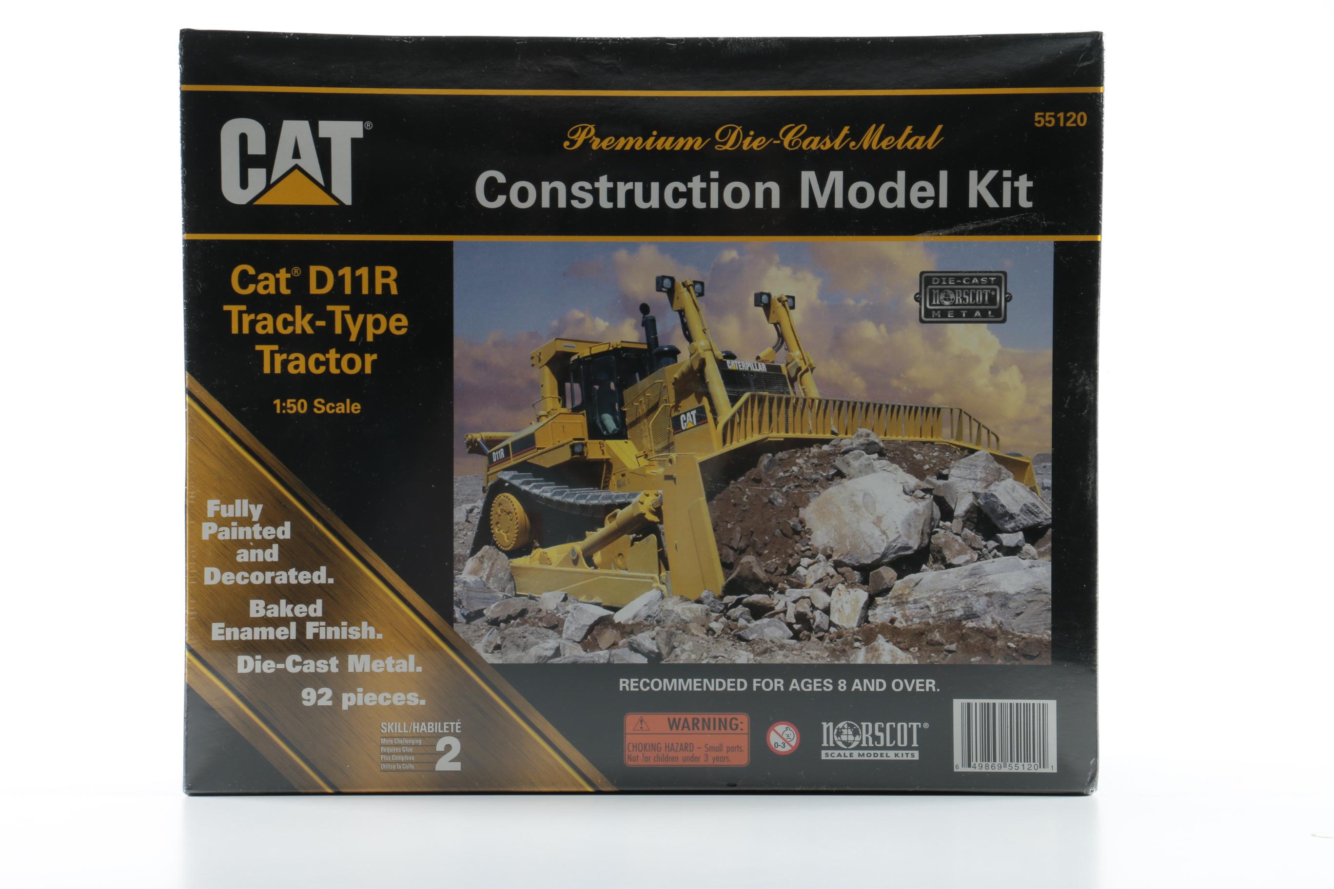 Set of Three CAT Die Cast Construction Vehicles