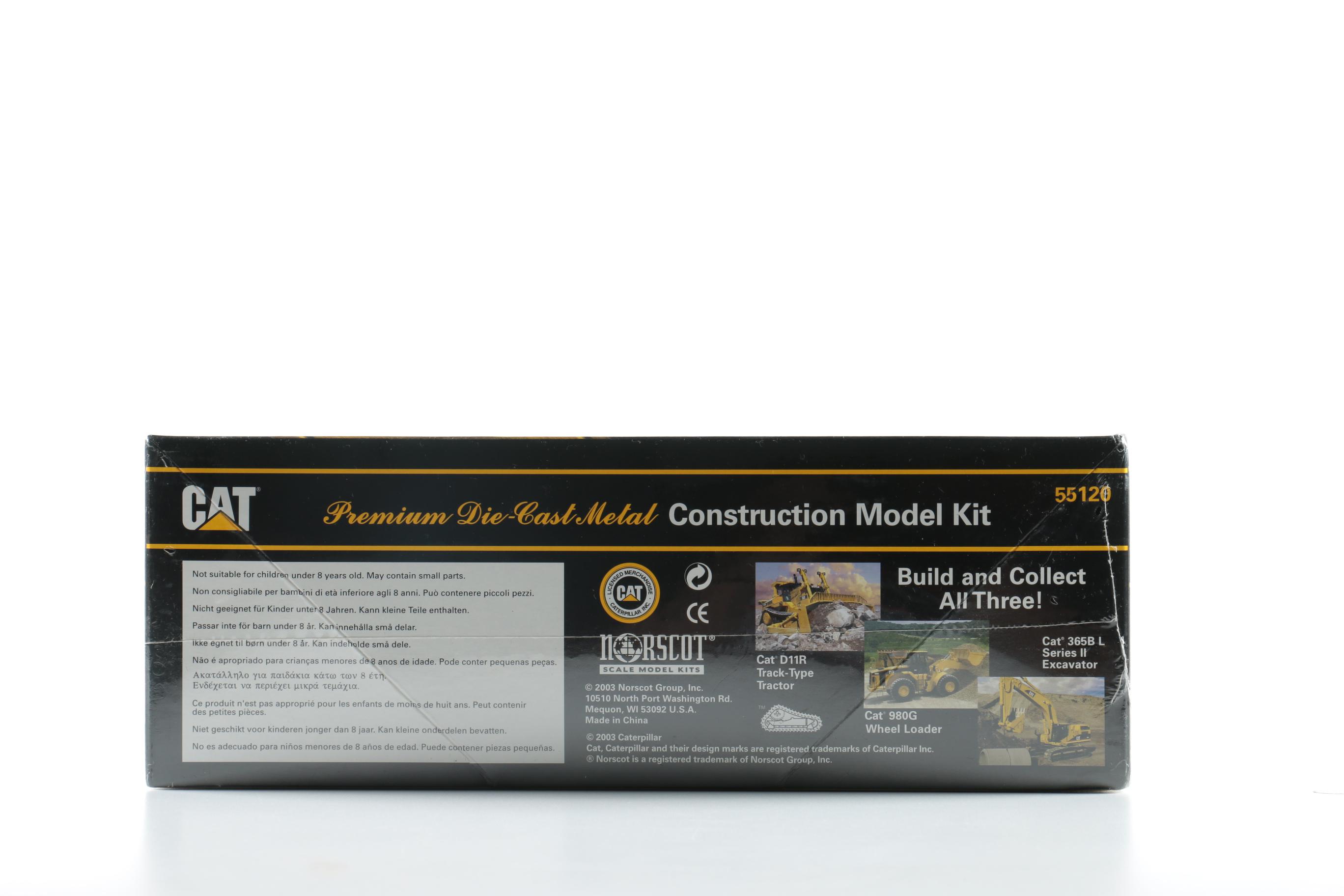 Set of Three CAT Die Cast Construction Vehicles