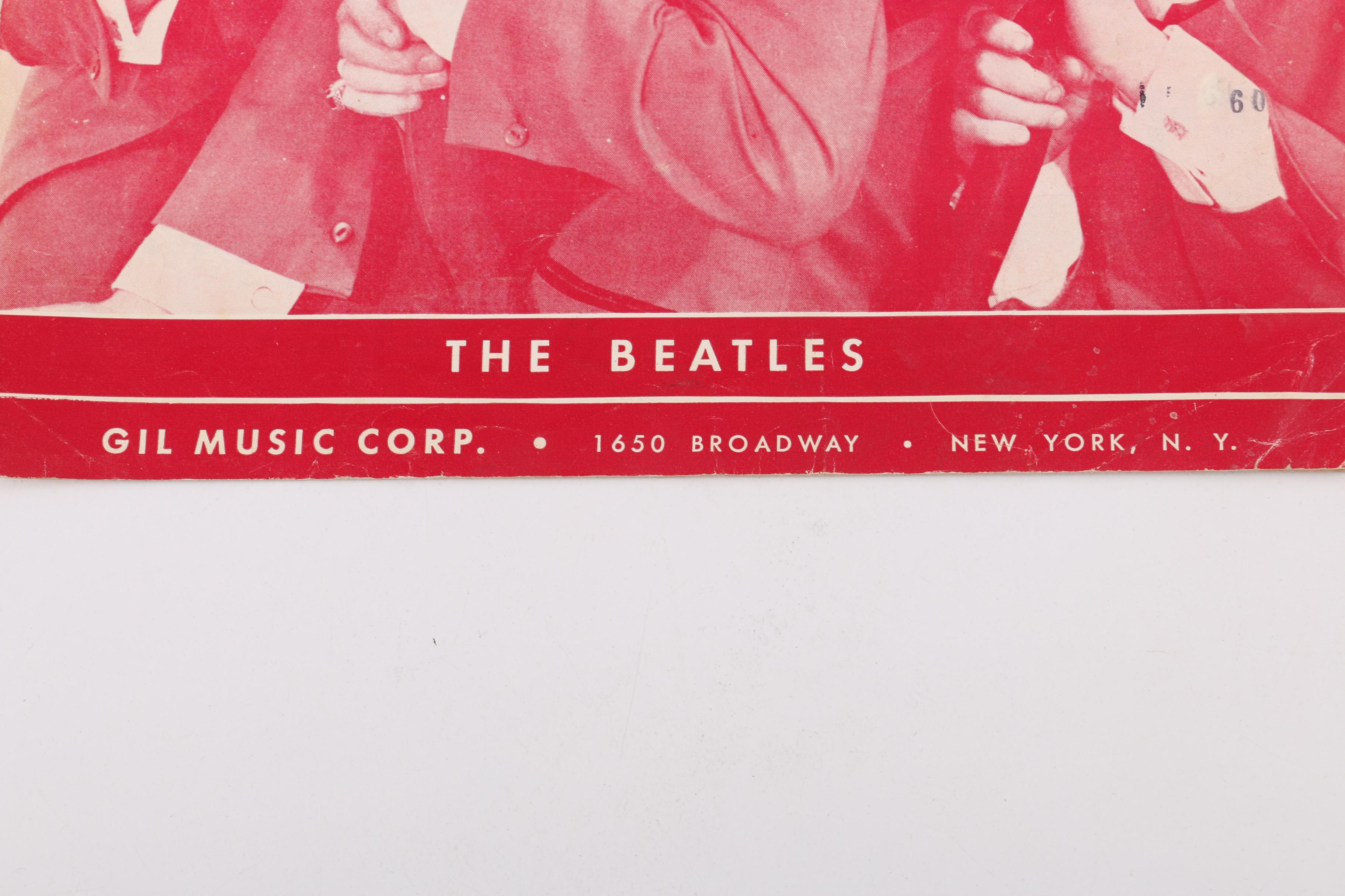 The Beatles 1964 Sheet Music for "She Loves You" and "I Saw Her Standing There"