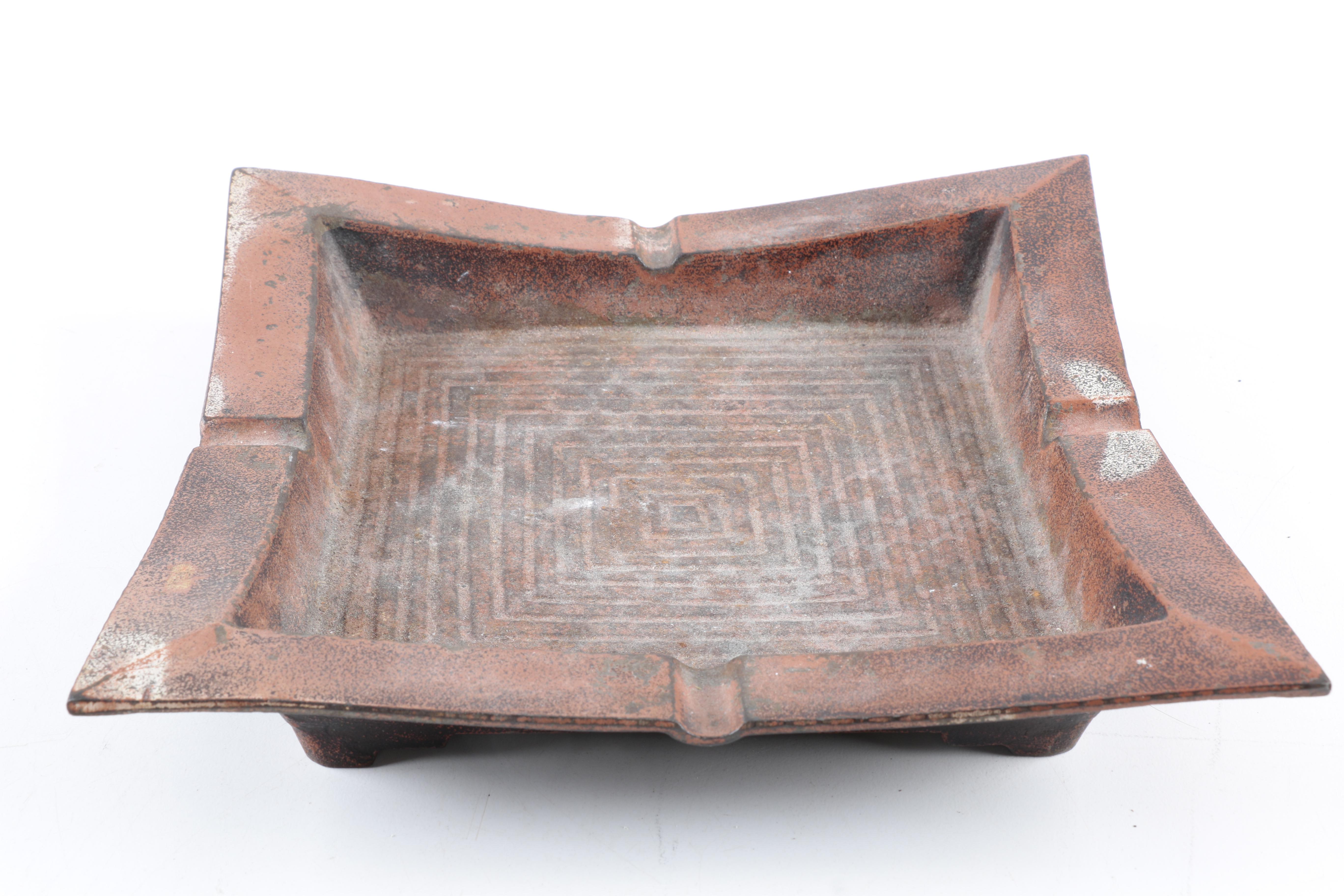 Vintage Metal Ash Receiver