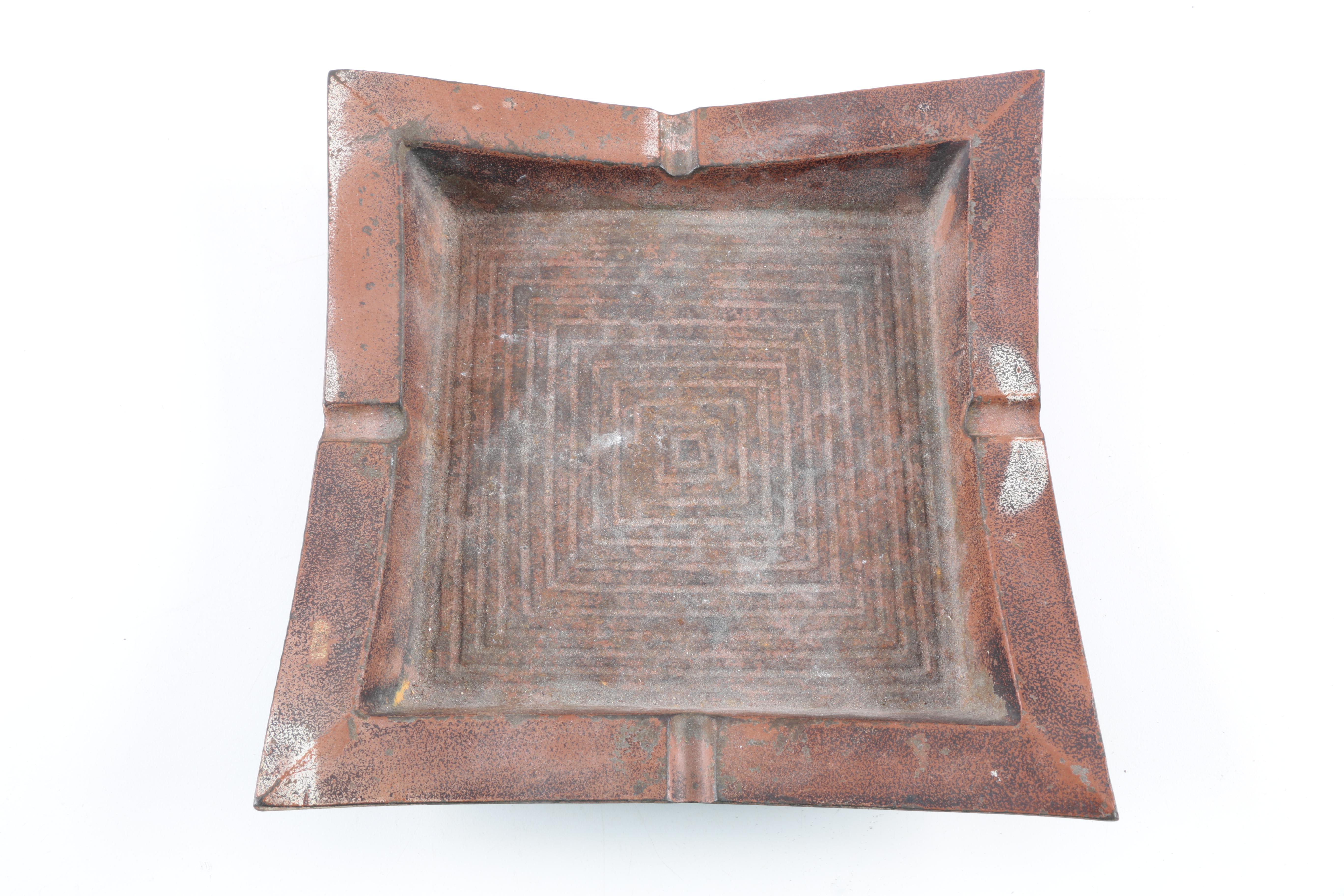 Vintage Metal Ash Receiver