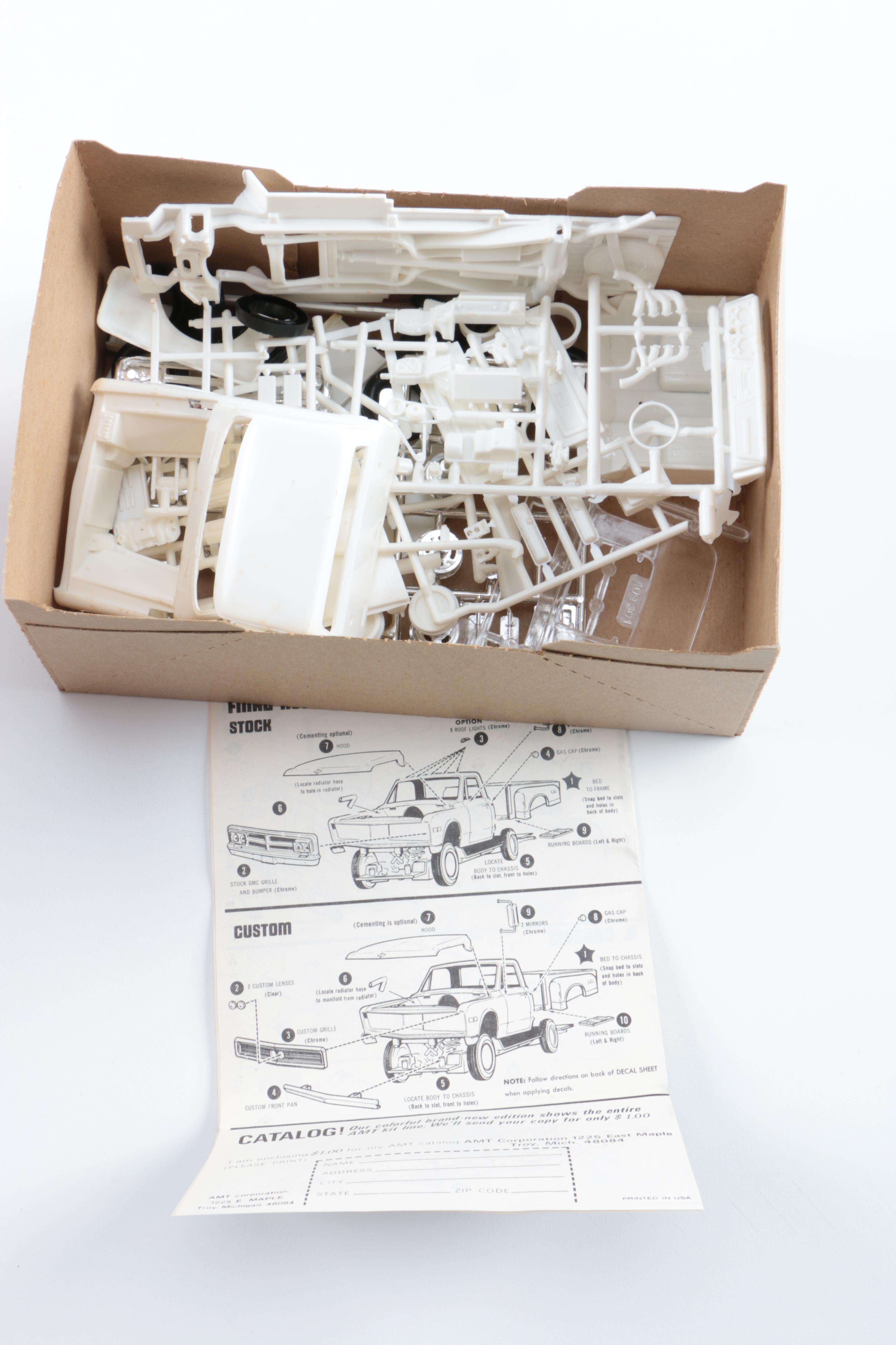 Collection of Vintage GMC Truck Model Kits