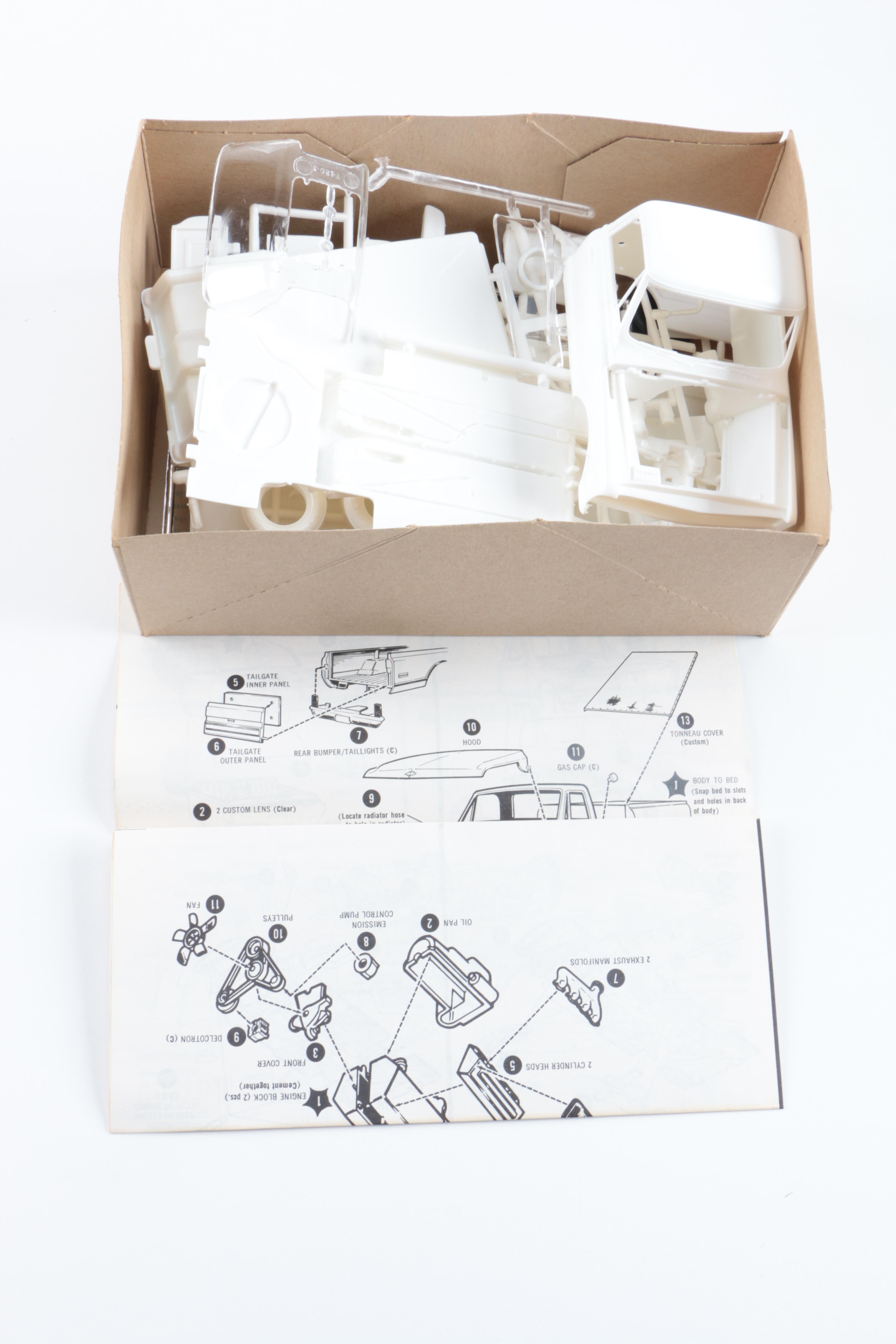 Collection of Vintage GMC Truck Model Kits