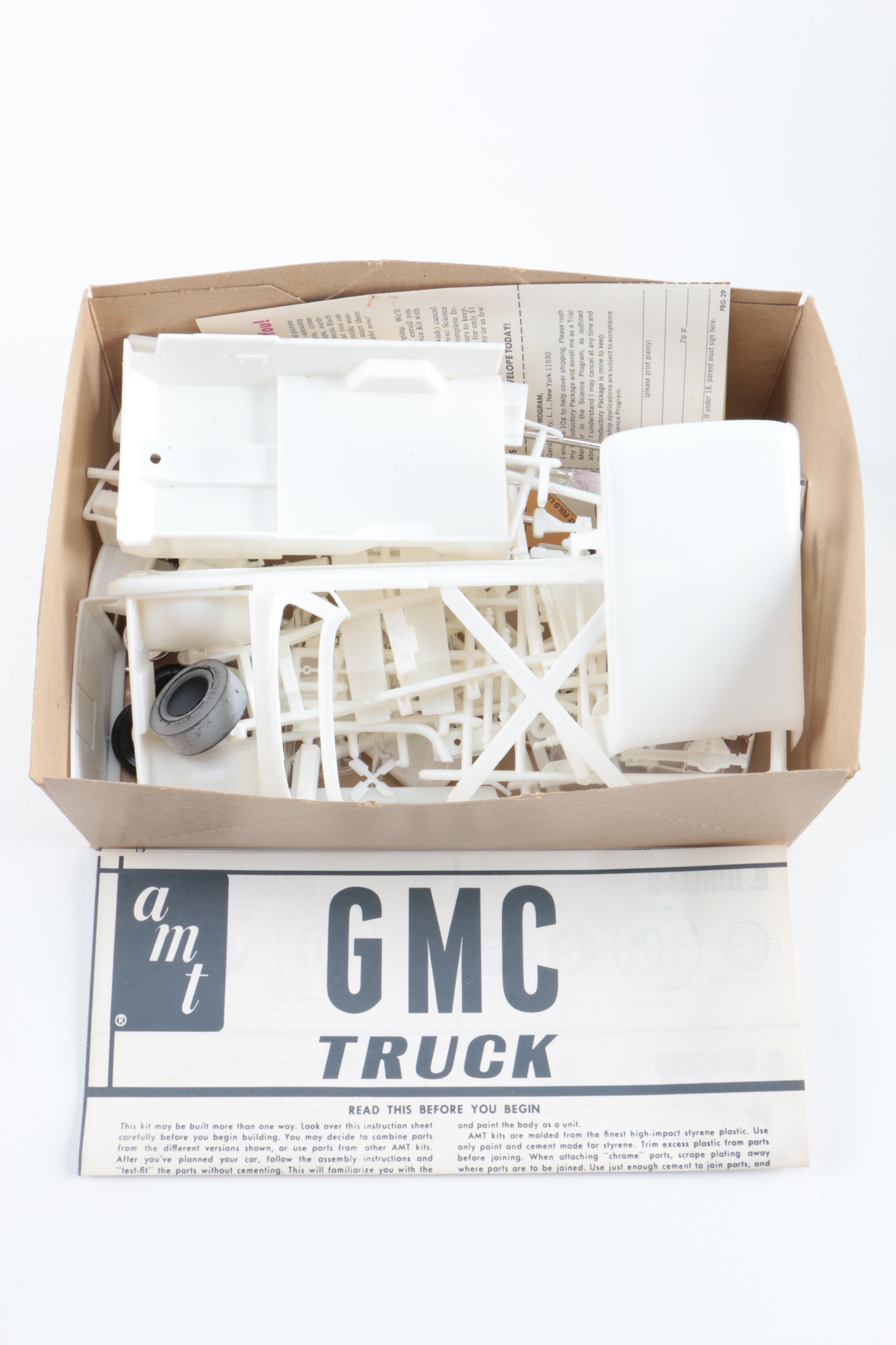 Collection of Vintage GMC Truck Model Kits