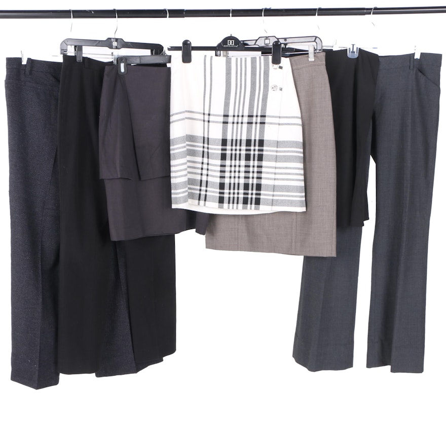 Collection of Women's Skirts and Pants Including Worth and Bandolino