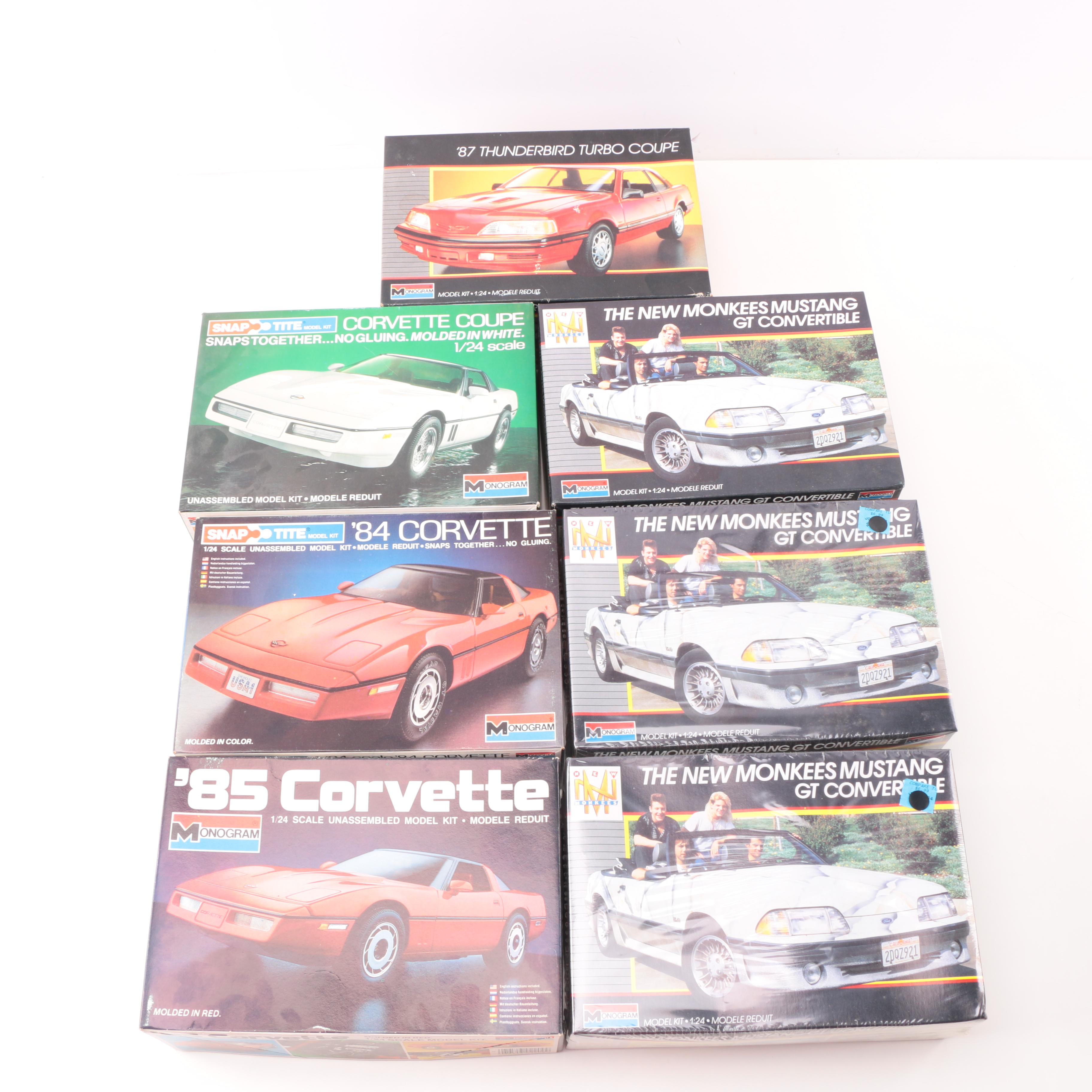 Collection of Monogram Model Car Kits