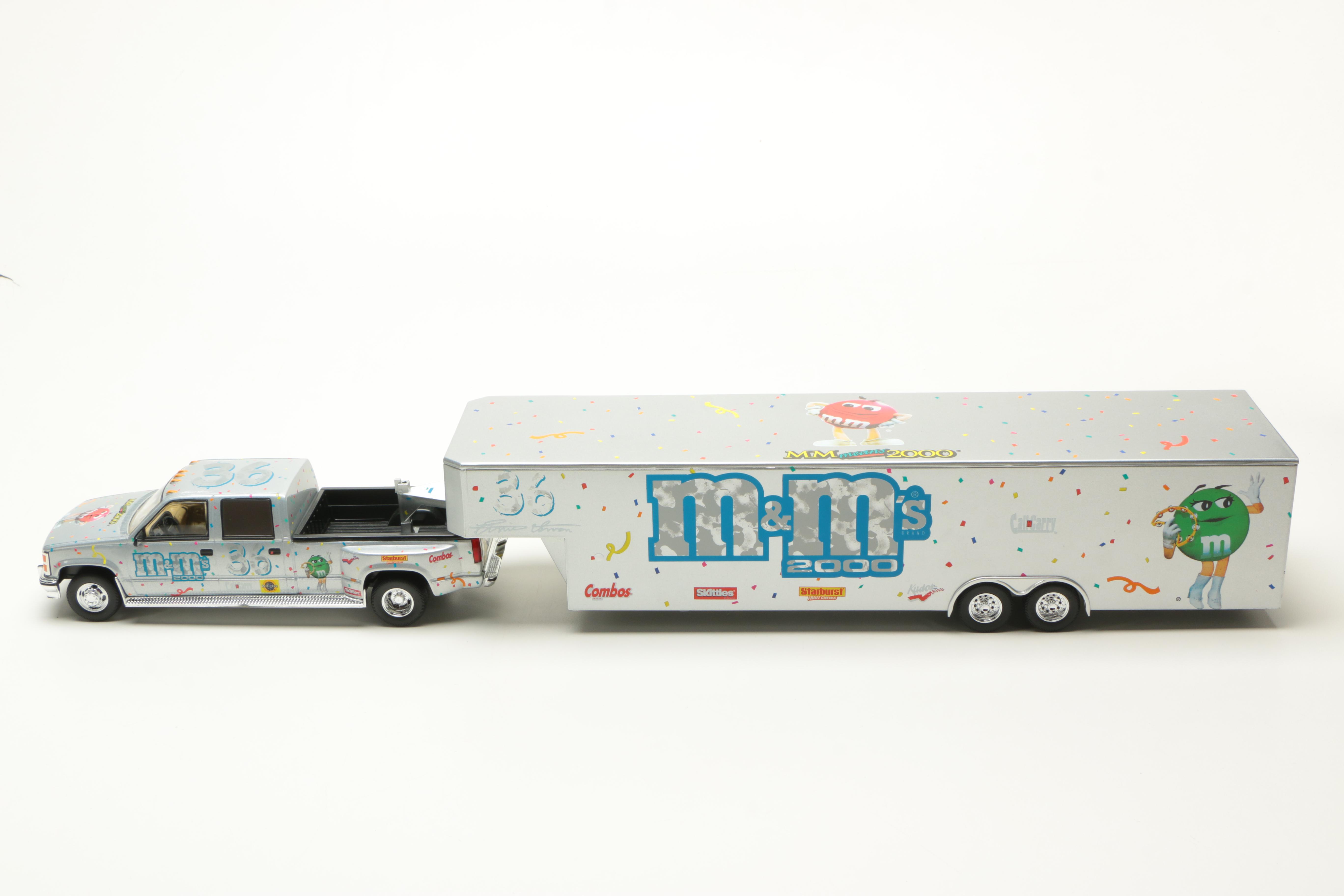 Limited Edition Brookfield Ernie Irvan M&M's Die-Cast Trailer