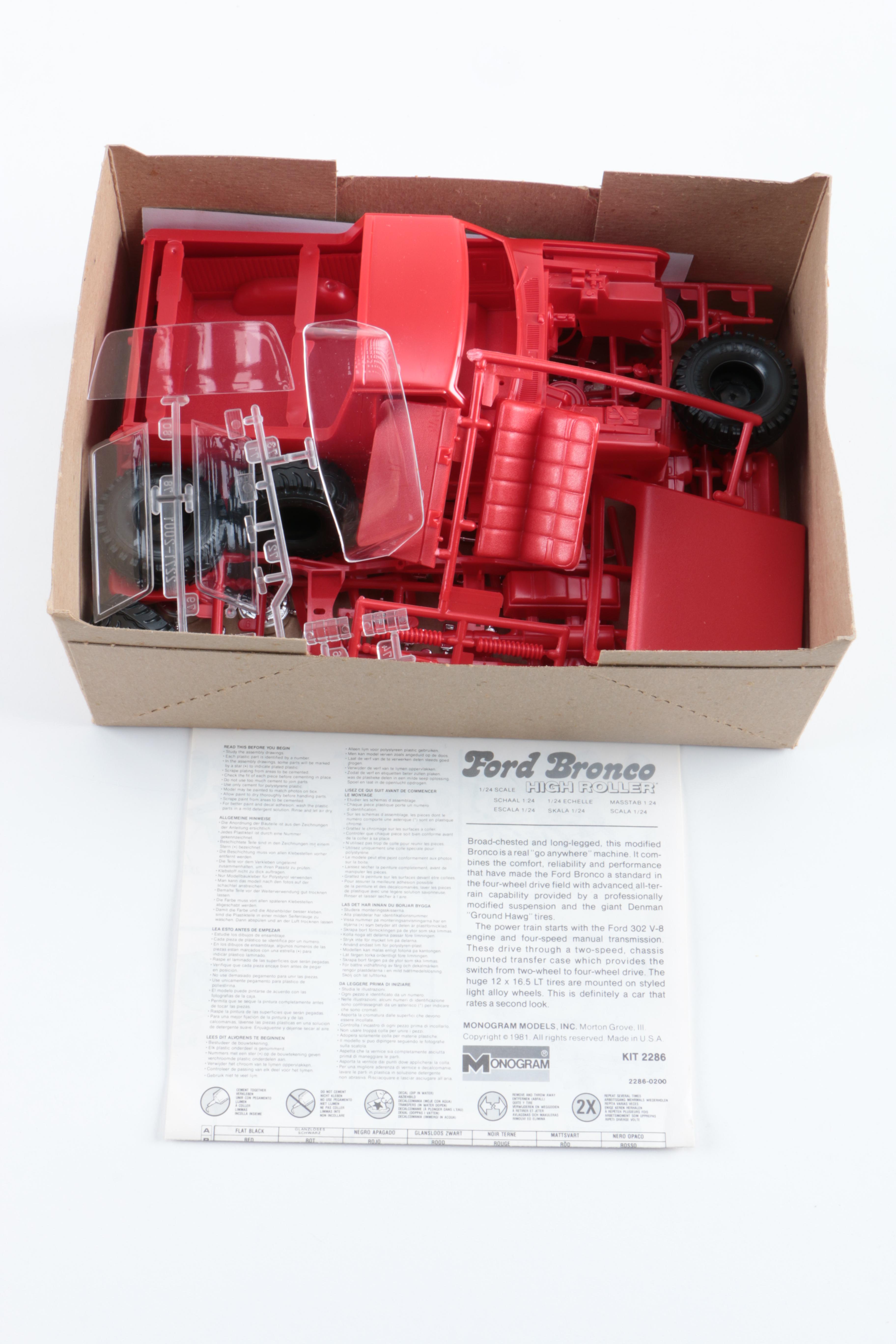 Collection of Vintage Ford Model Kits