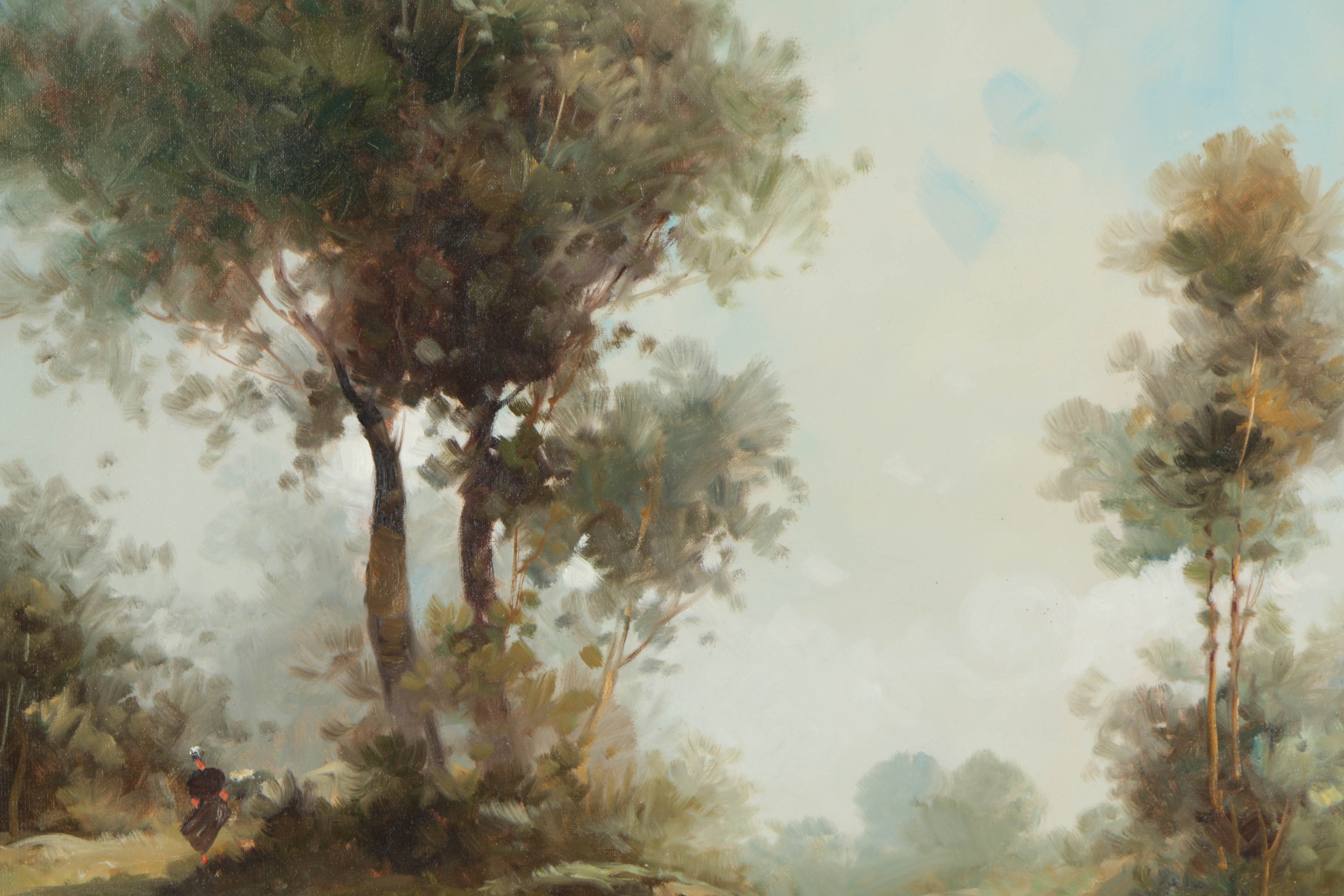 Jacopo della Selva Oil Painting on Canvas Romantic Rural Landscape